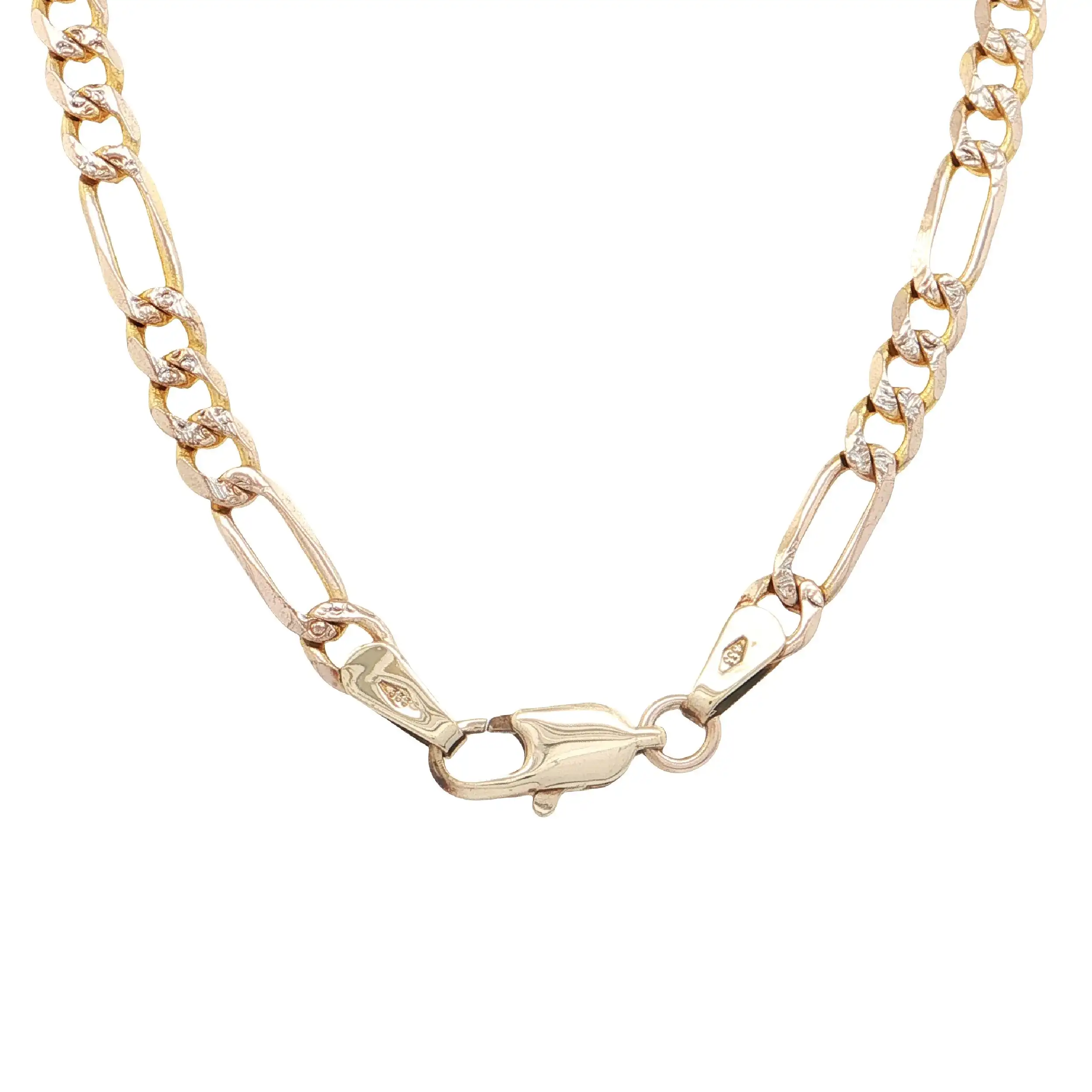 Figarokette Gelbgold gemustert Figarokette Gelbgold gemustert