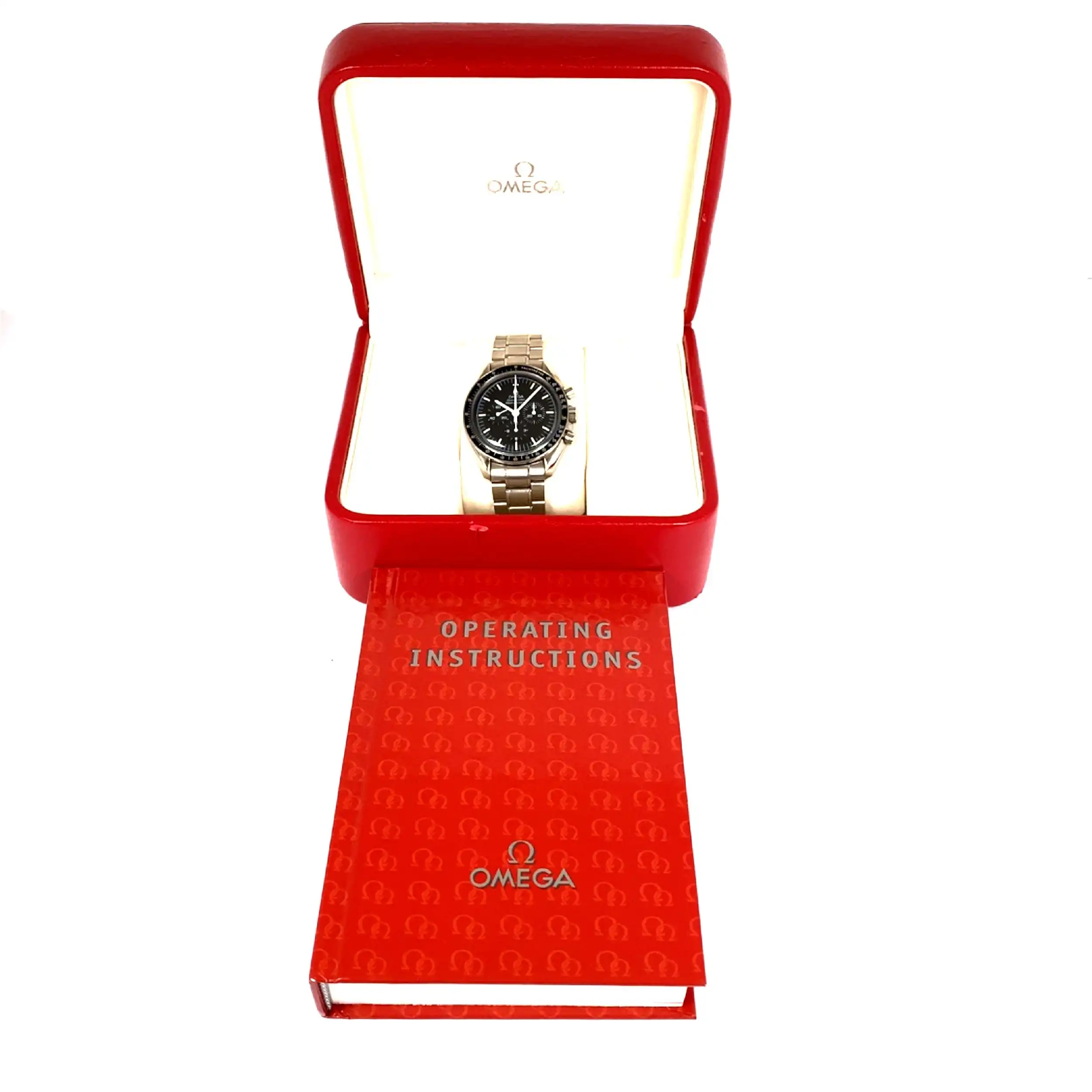 Herrenuhr Omega Speedmaster Professional mit Box und Revisionsbelegen Herrenuhr Omega Speedmaster Professional mit Box und Revisionsbelegen