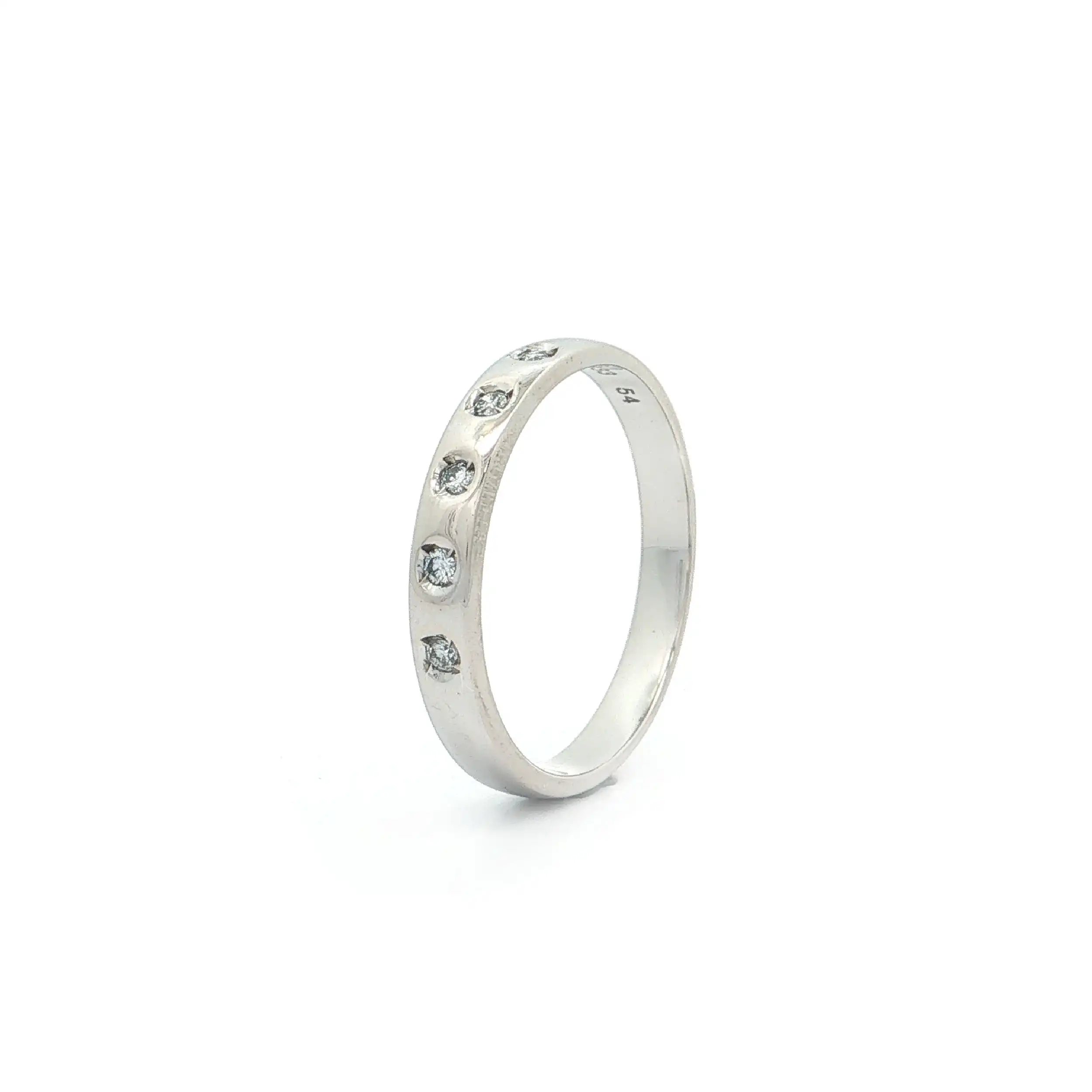 Ring Weißgold mit Brillanten "Christ"