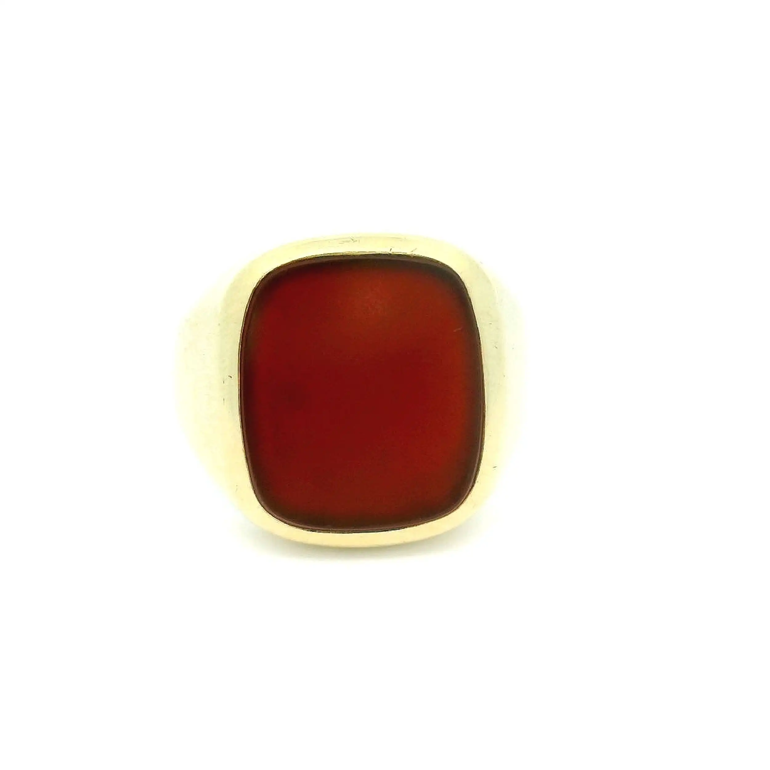 Herrenring Gelbgold mit Carneol