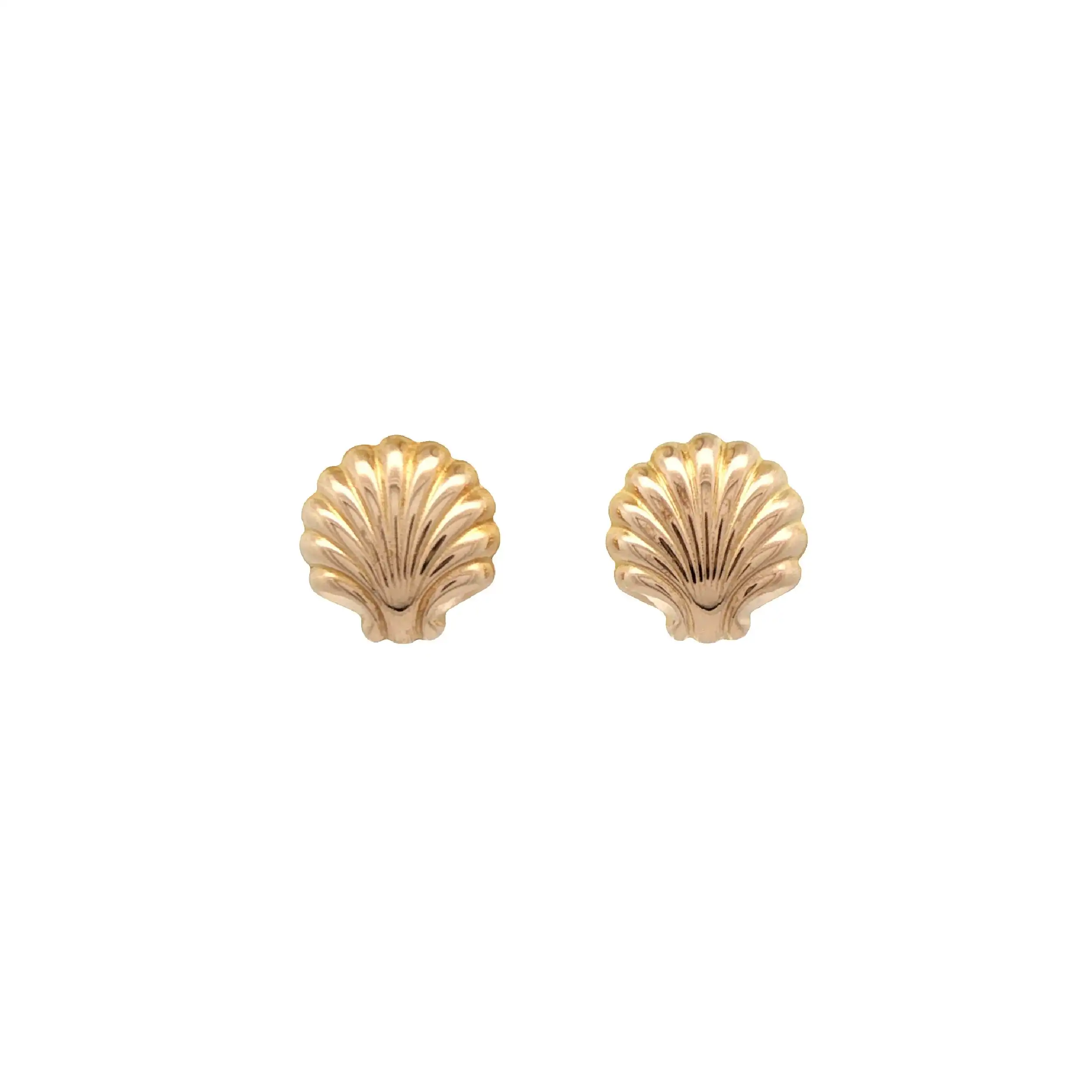 Ohrstecker Gelbgold "Muschel"