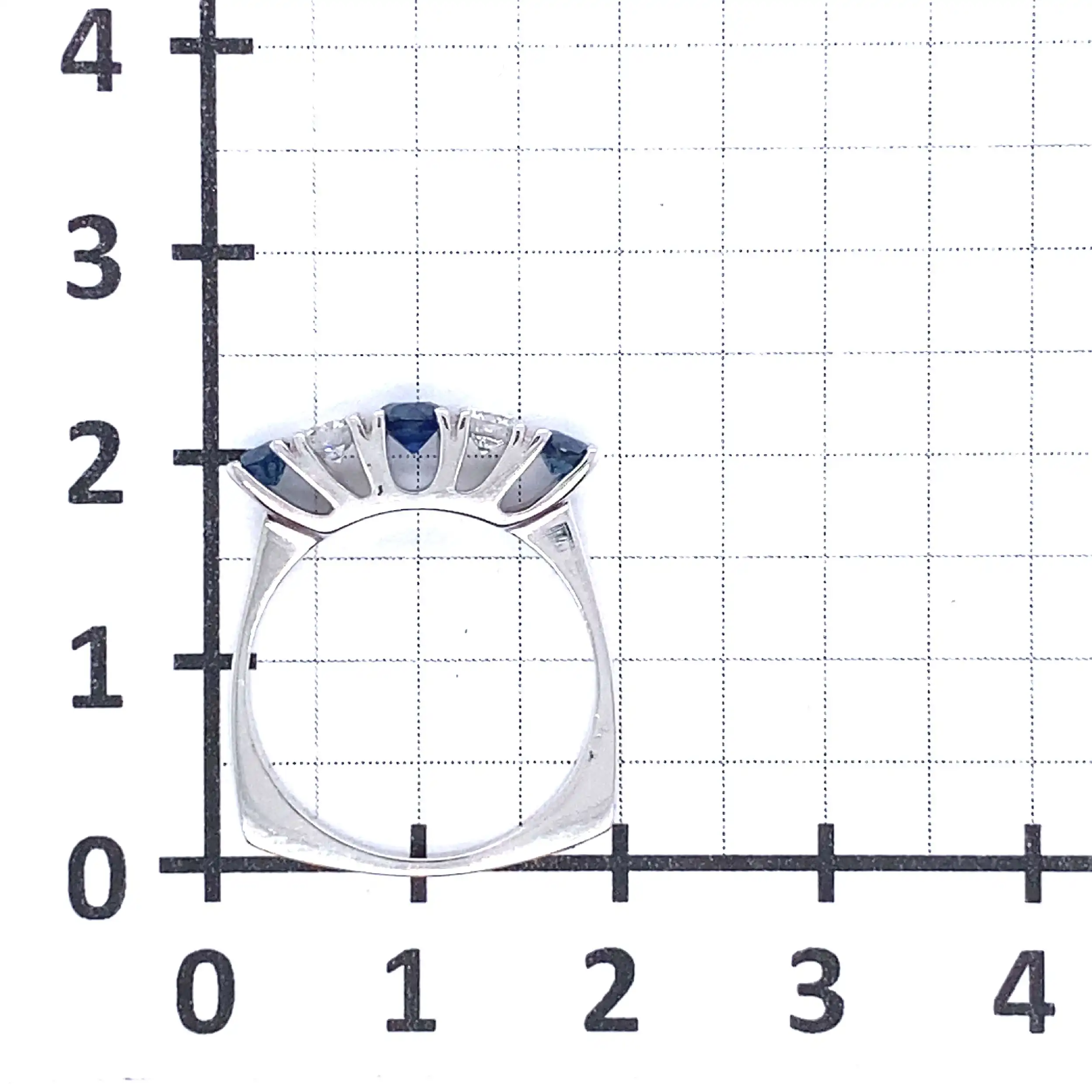 Ring Weißgold mit Brillanten und Saphiren Ring Weißgold mit Brillanten und Saphiren