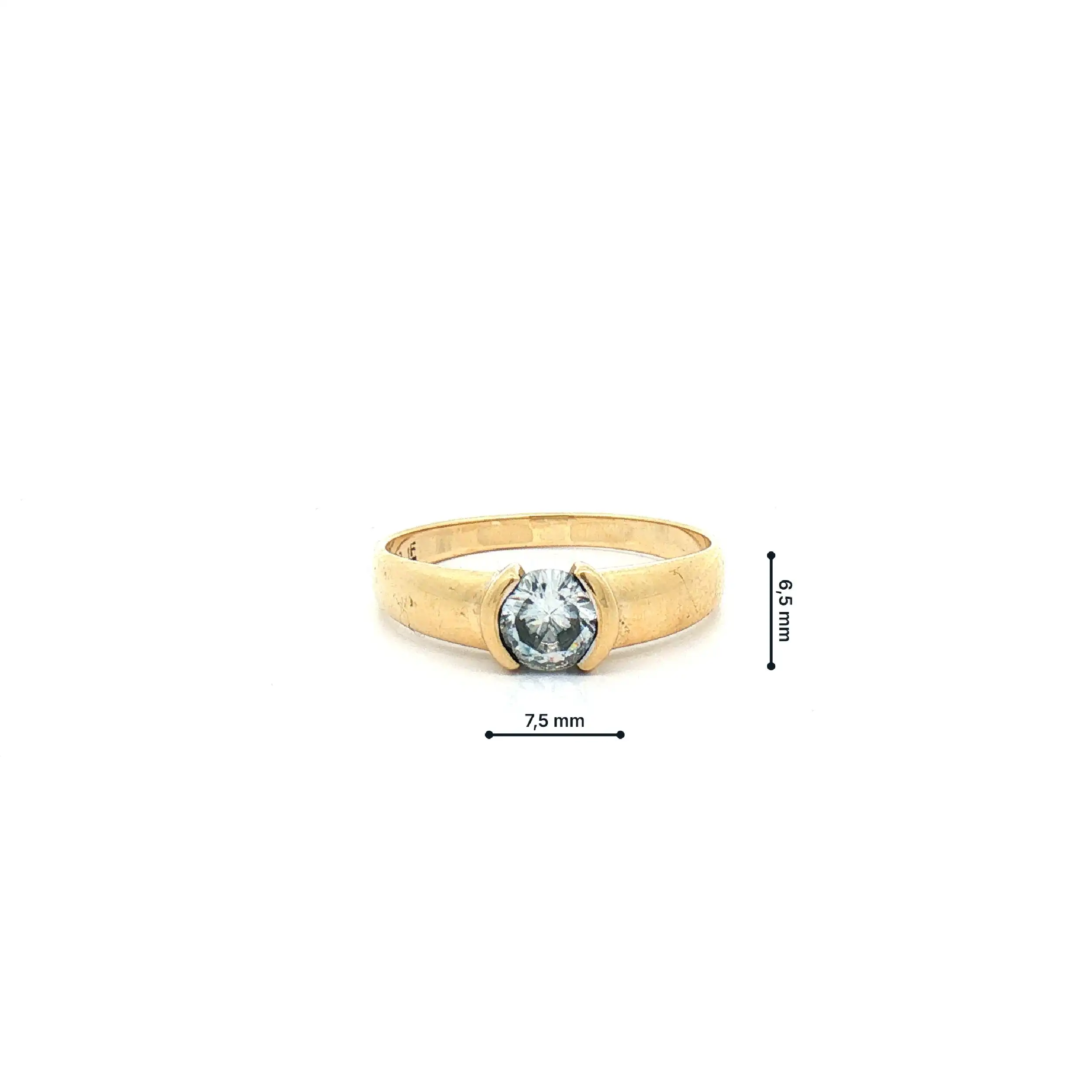 Ring Gelbgold mit Zirkonia
