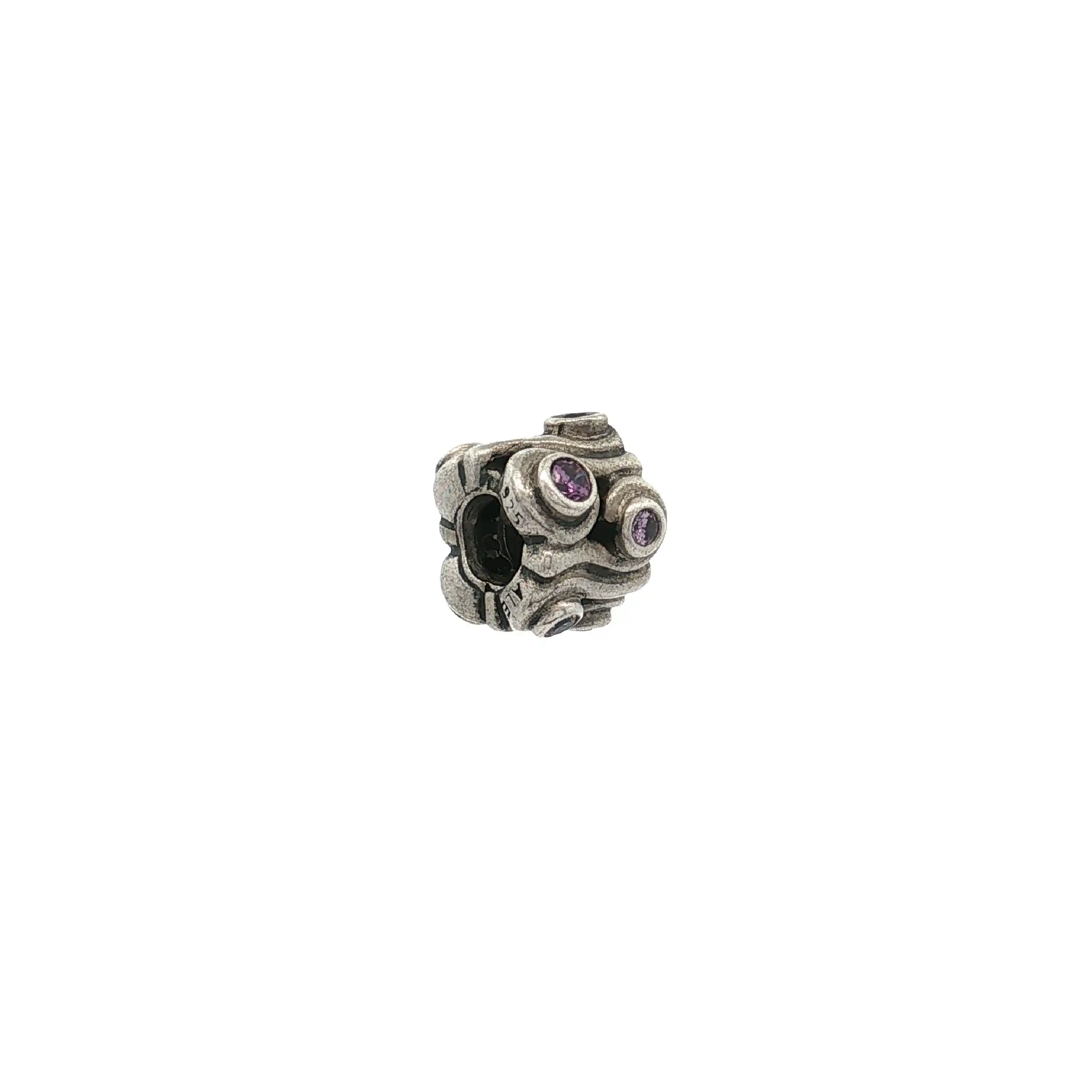Pandora Charm Ozeanwelle Ocean Wave mit violetten Zirkonia Pandora Charm Ozeanwelle Ocean Wave mit violetten Zirkonia