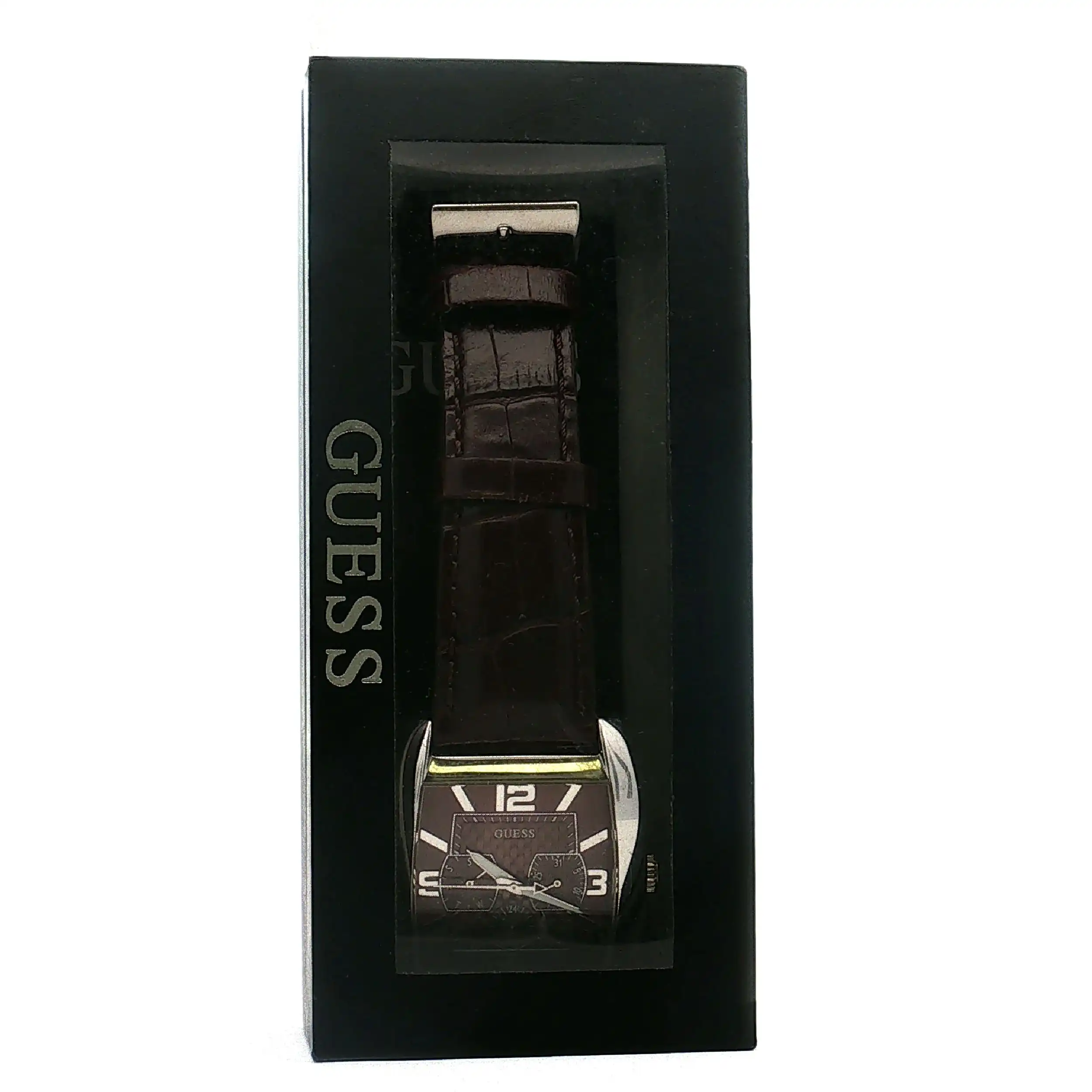 Herrenuhr Guess Quarz Lederarmband