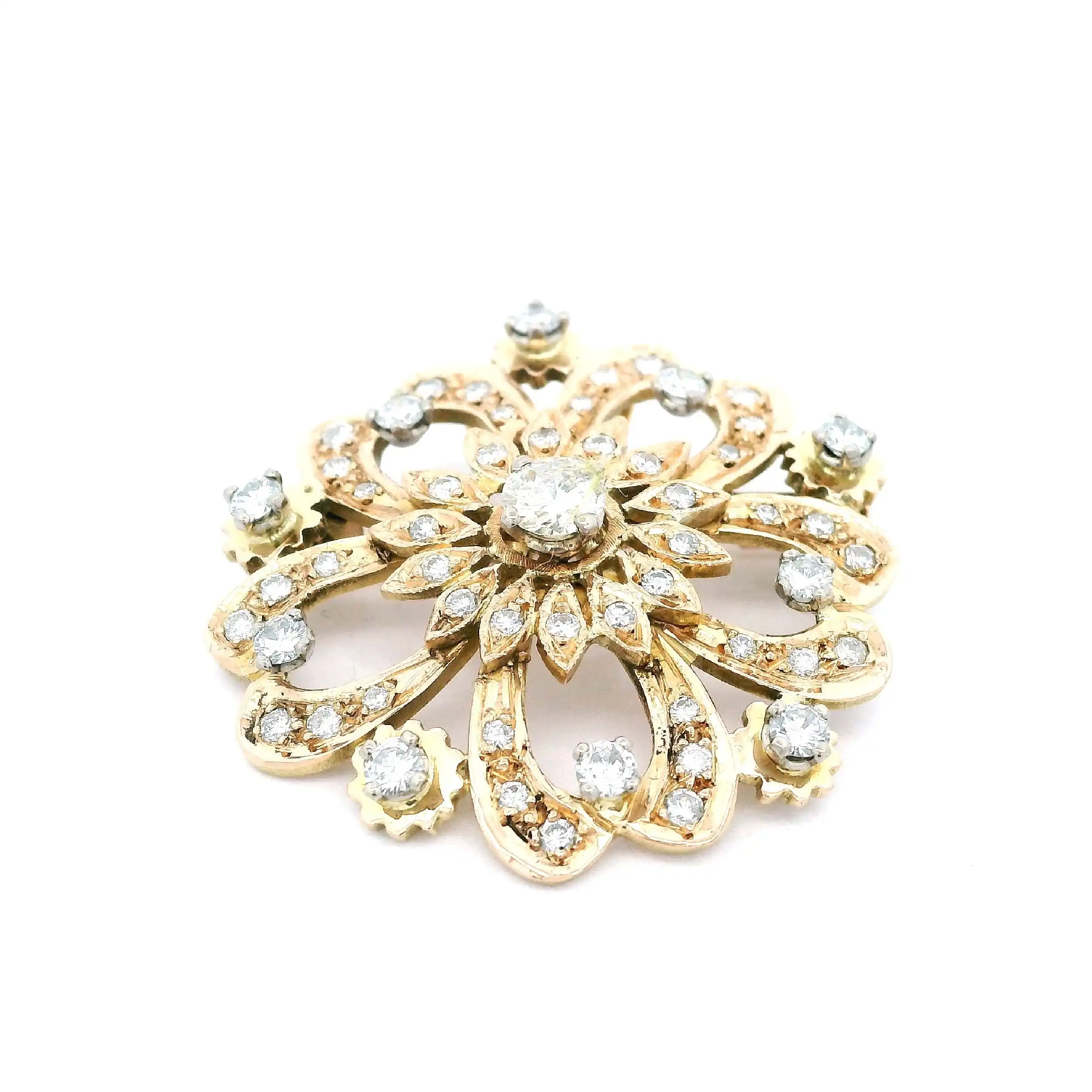 Brosche Roségold mit Brillanten Brosche Roségold mit Brillanten