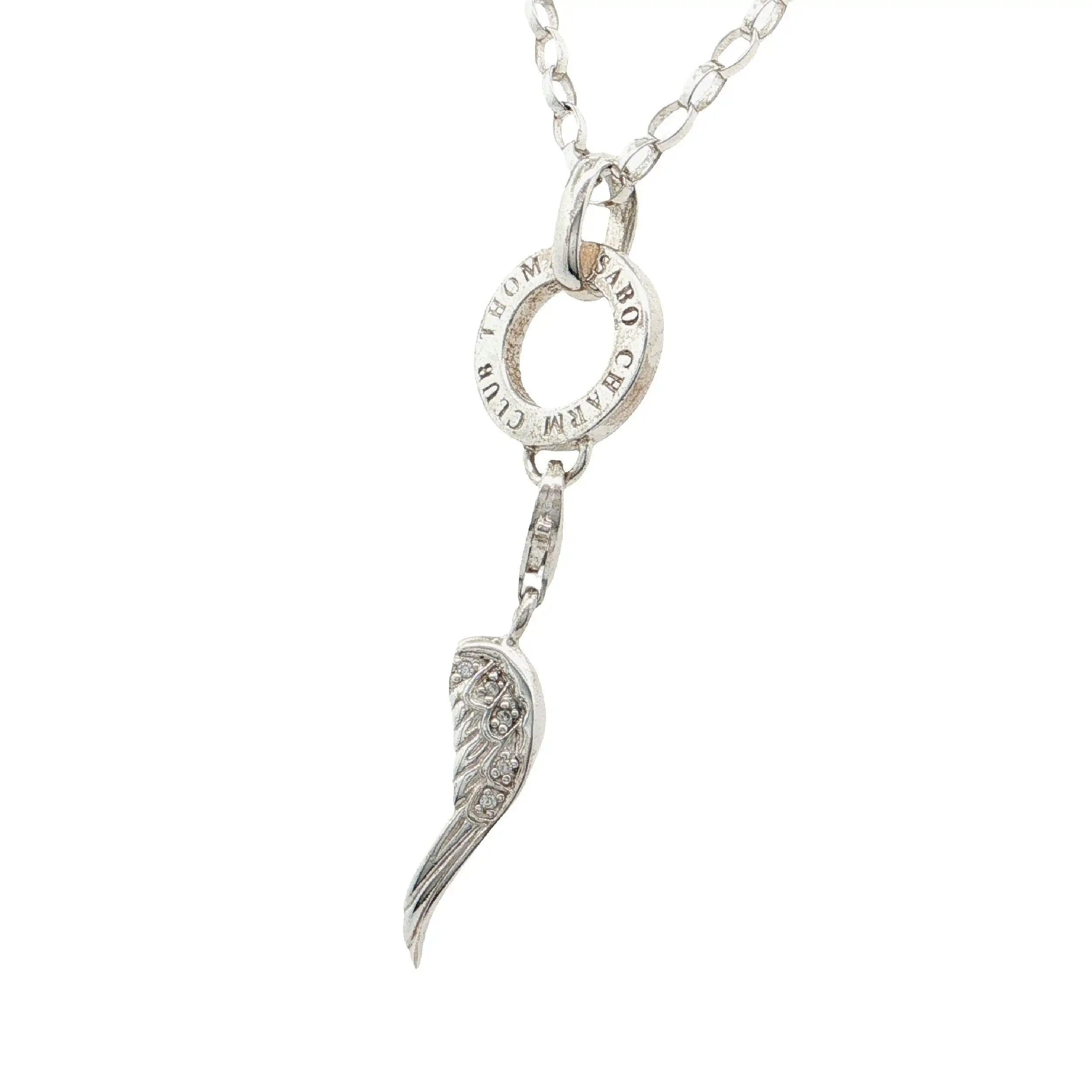 Kette Silber mit Anhänger mit Flügel "Thomas Sabo" Kette Silber mit Anhänger mit Flügel "Thomas Sabo"