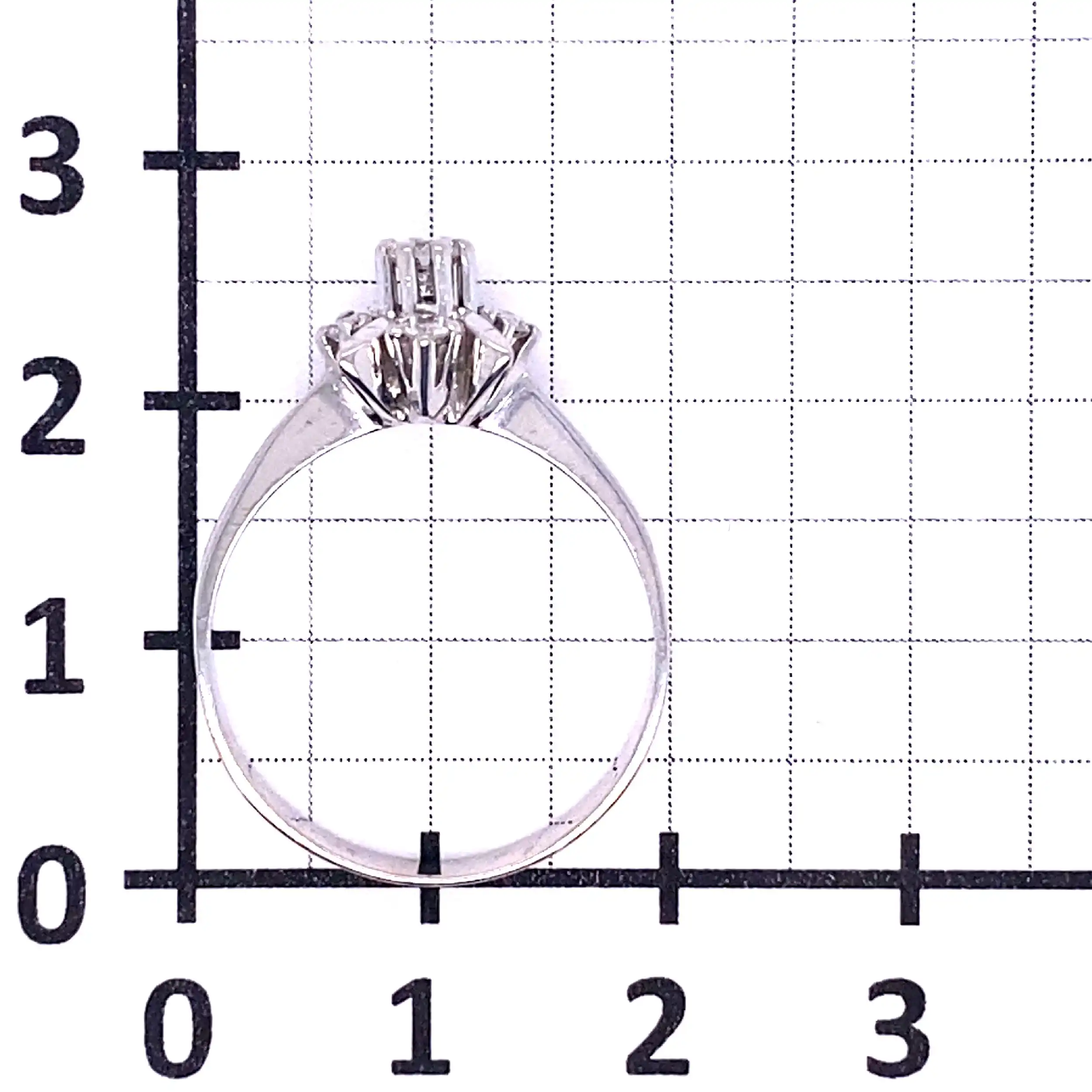 Ring Weißgold mit 5 Brillanten Ring Weißgold mit 5 Brillanten