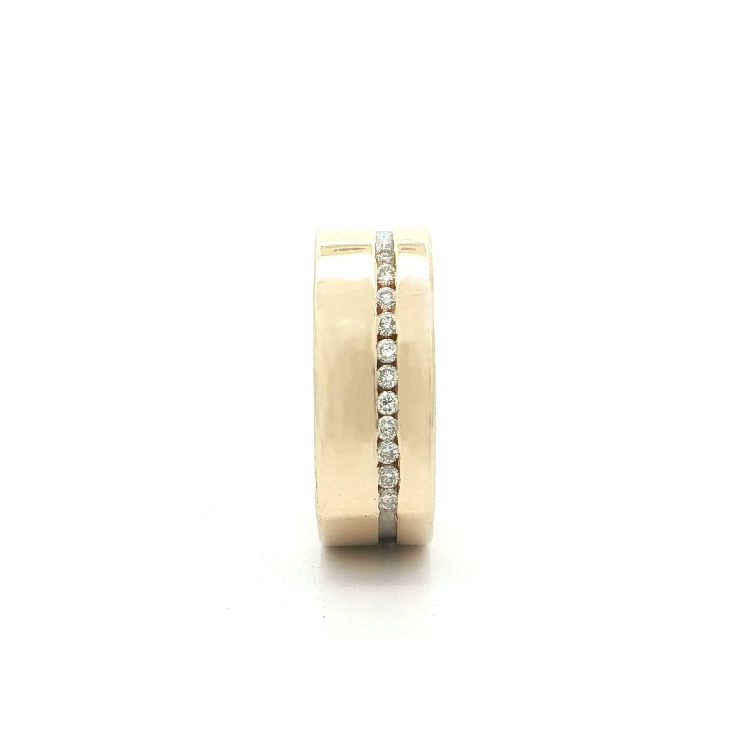 Ring Bicolor eckig mit Brillanten
