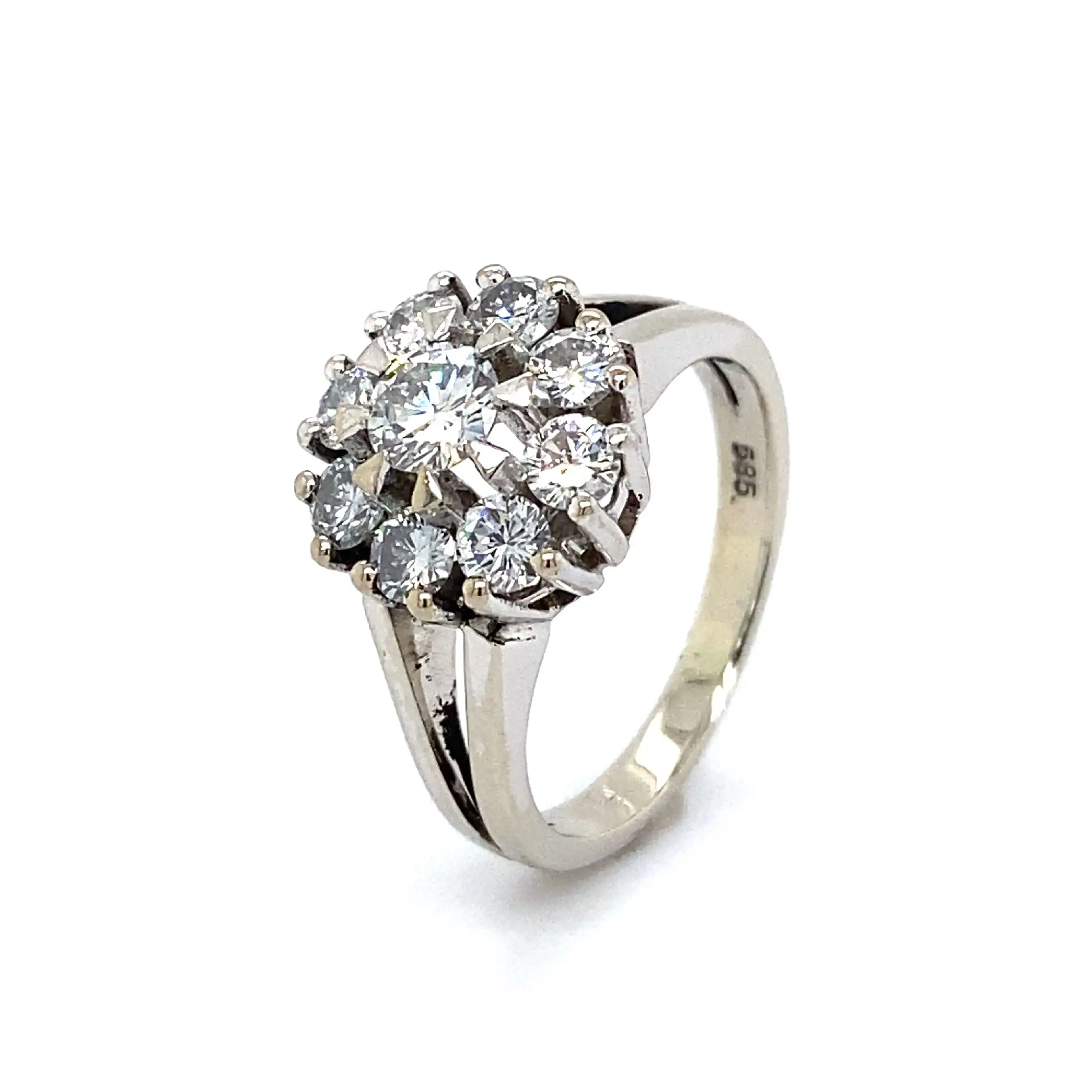 Ring Weißgold mit Brillanten Ring Weißgold mit Brillanten
