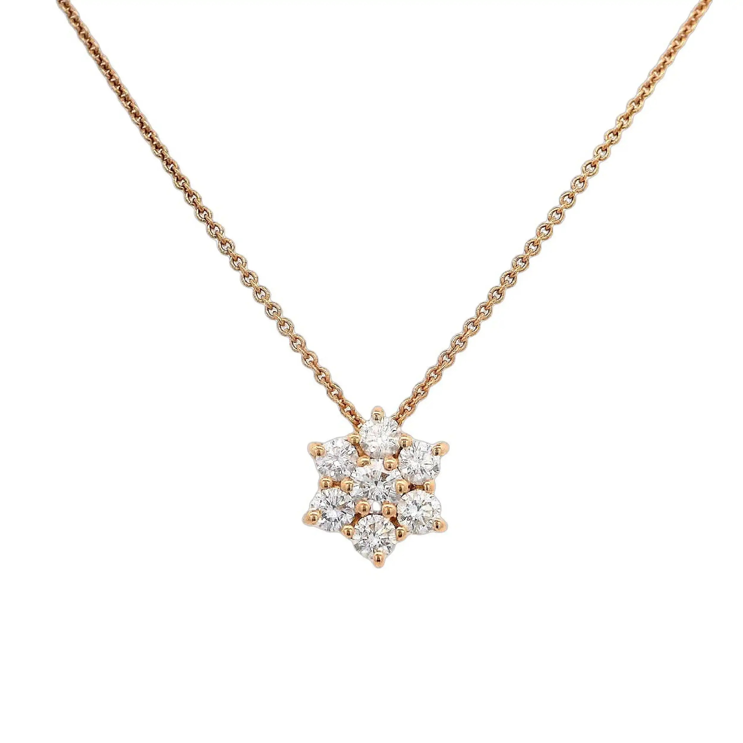 Kette mit Anhänger Rüschenbeck Rotgold Kette mit Anhänger Rüschenbeck Rotgold