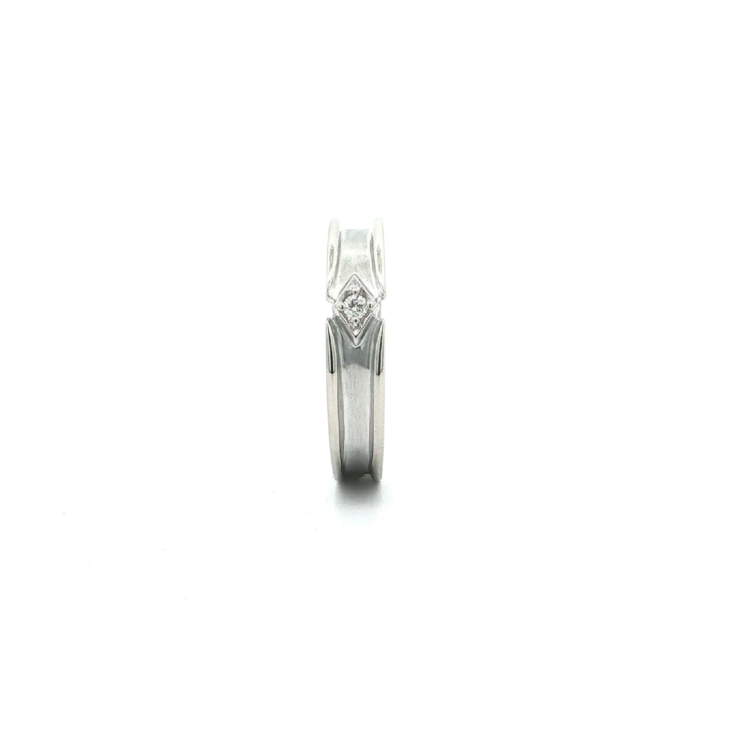 Ring Weißgold mit Brillant Ring Weißgold mit Brillant