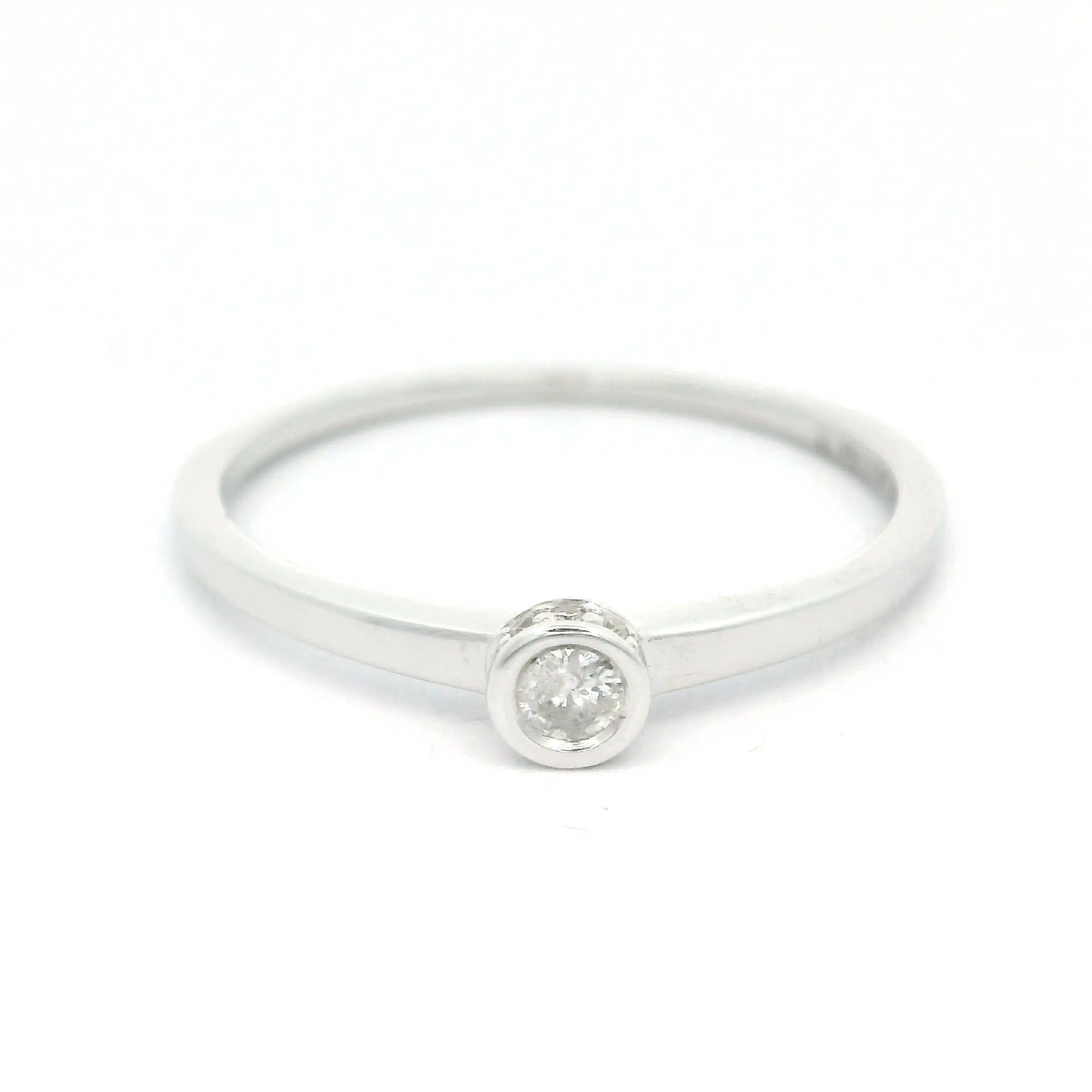 Solitärring Weißgold mit Brillant