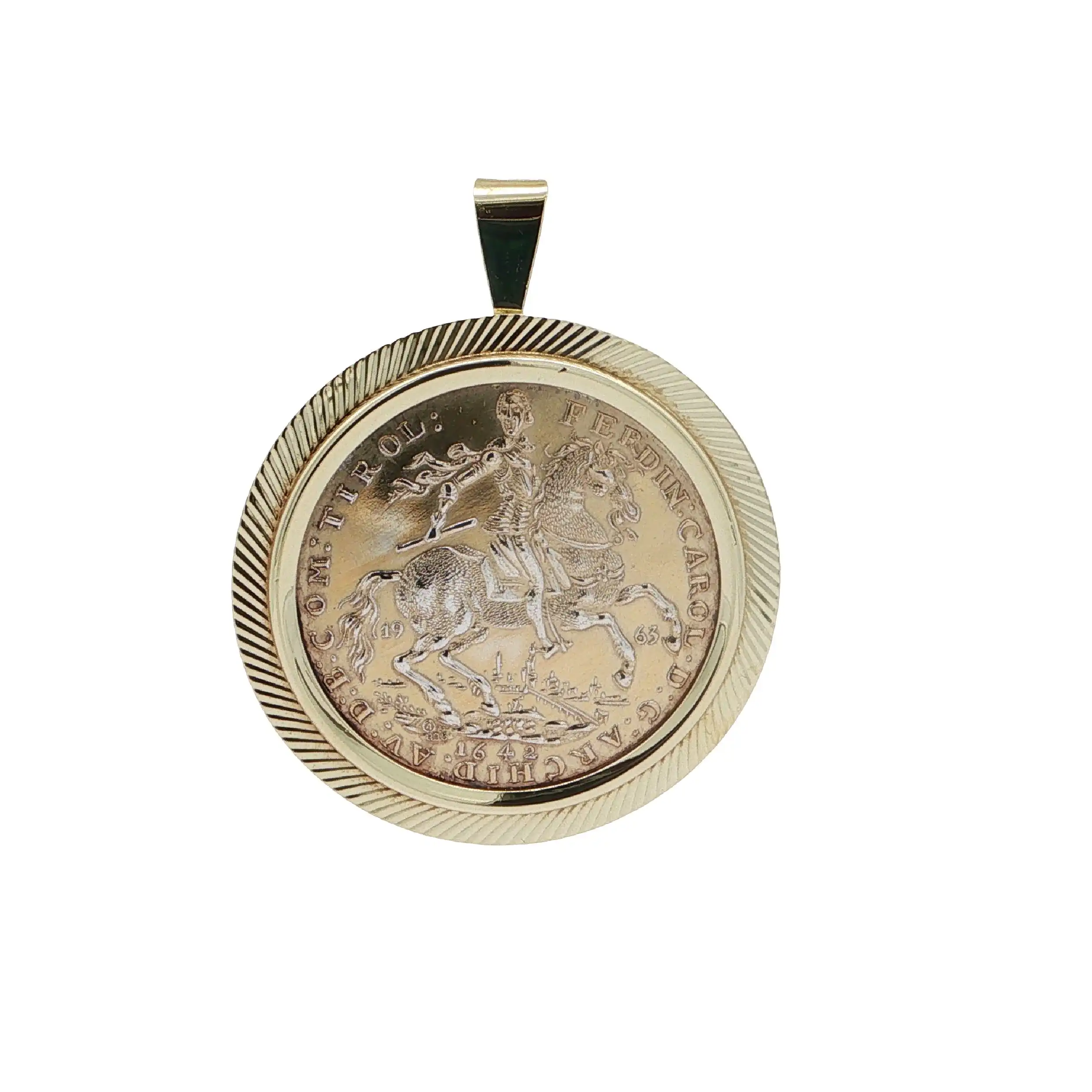 Anhänger Gelbgold mit Münze