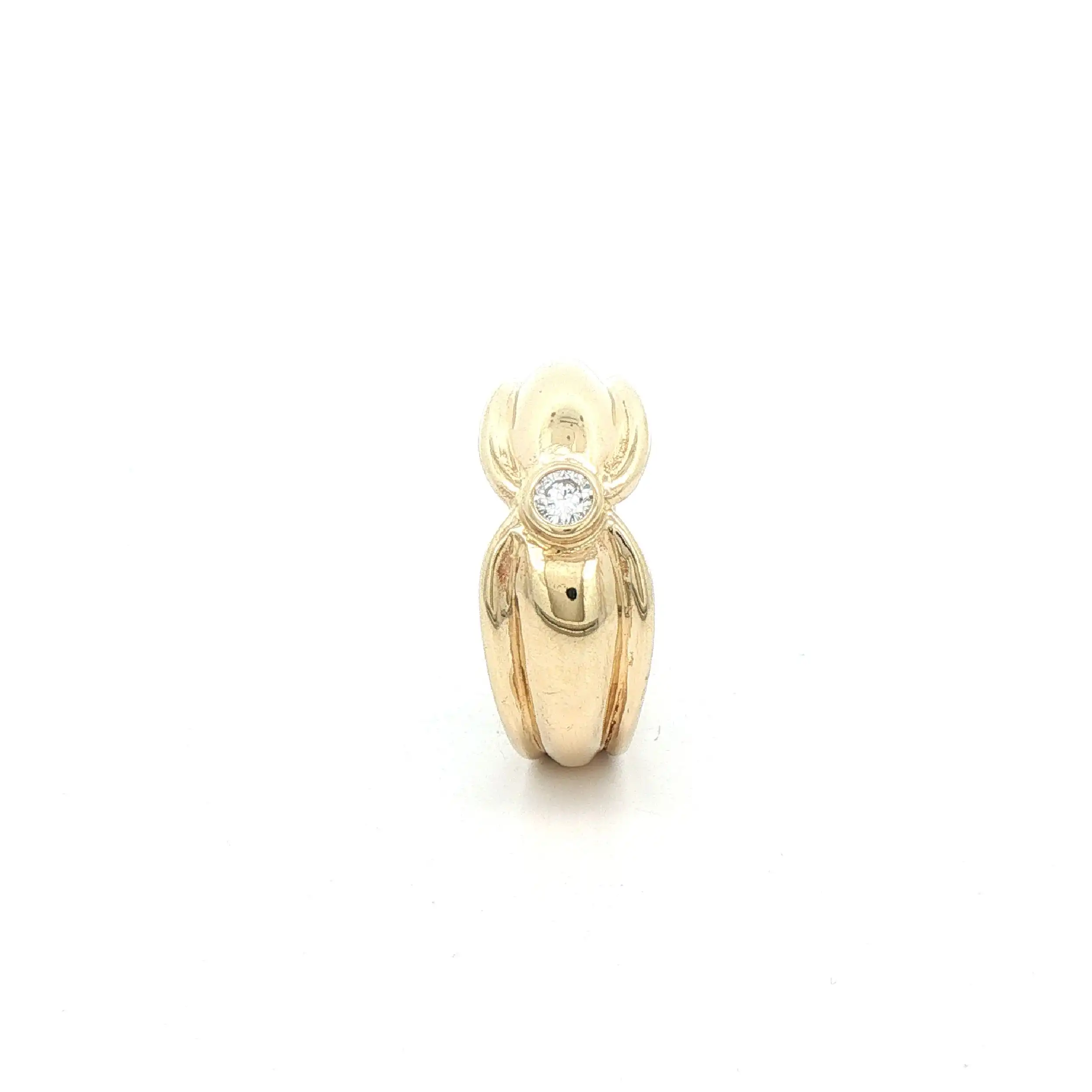 Ring Gelbgold mit Brillant Ring Gelbgold mit Brillant