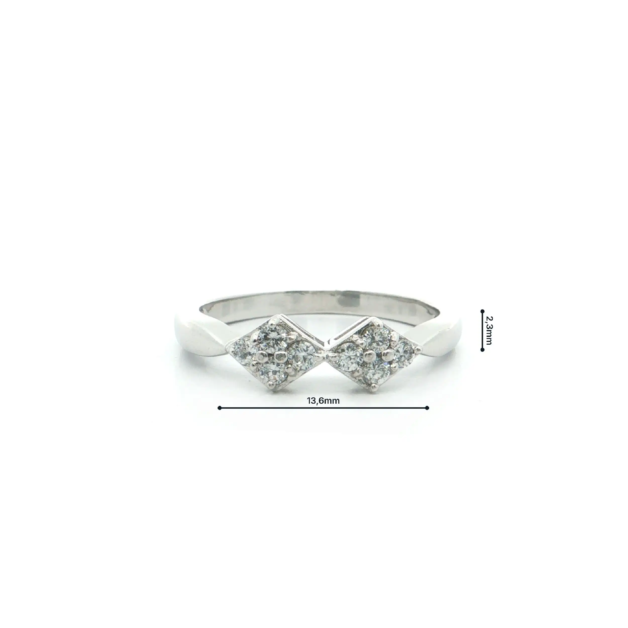 Ring Silber mit Zirkonia