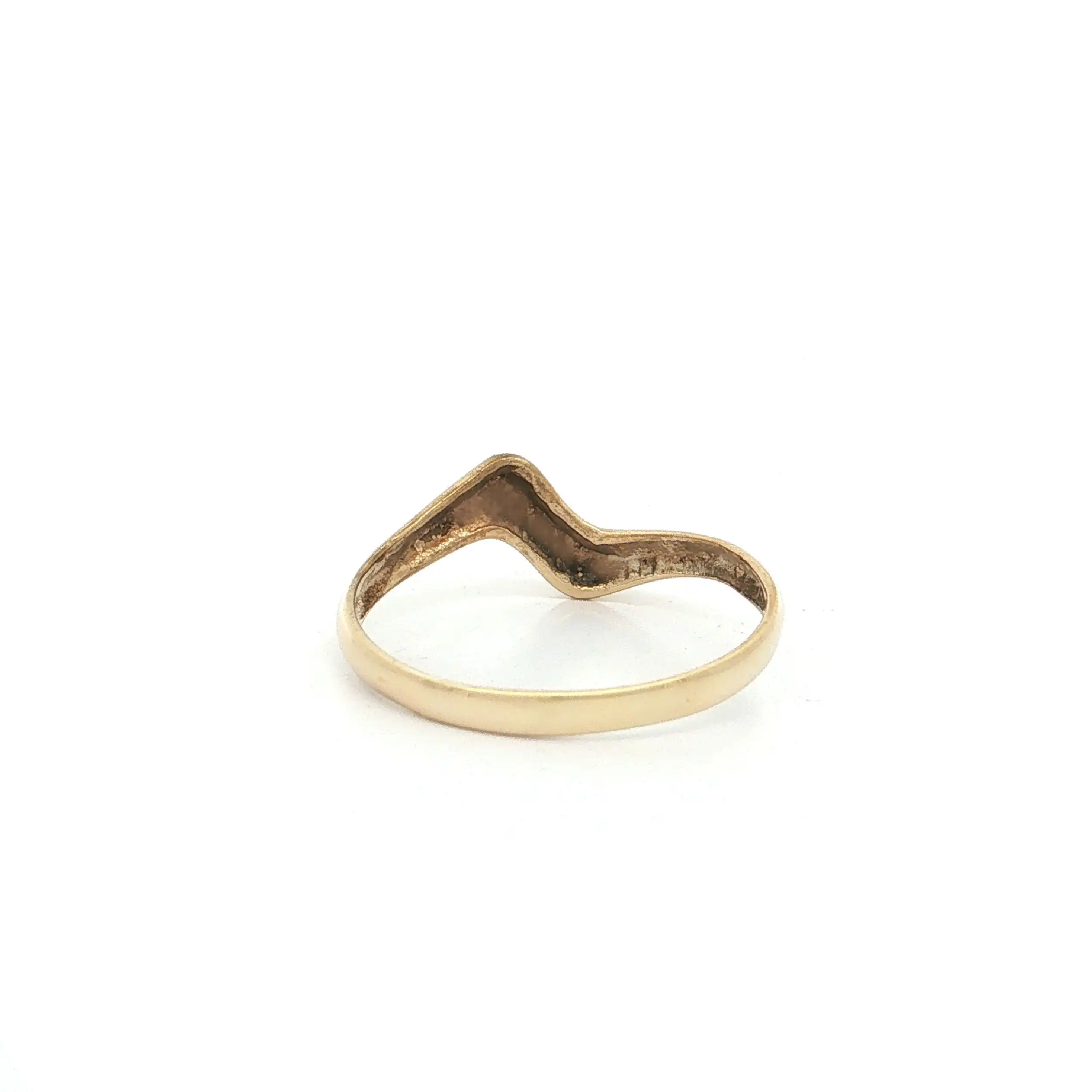 Ring Silber vergoldet zackig