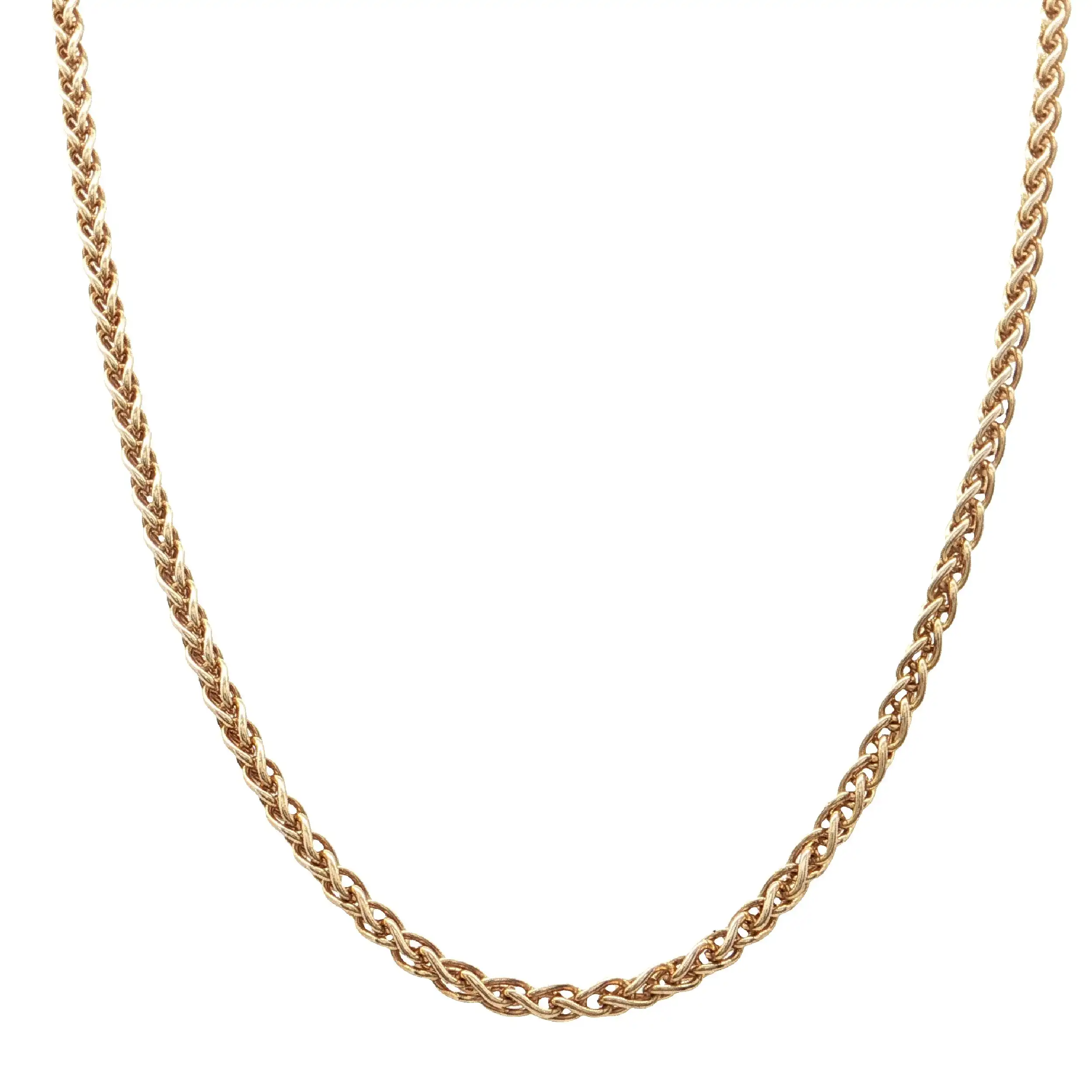 Zopfkette Gelbgold