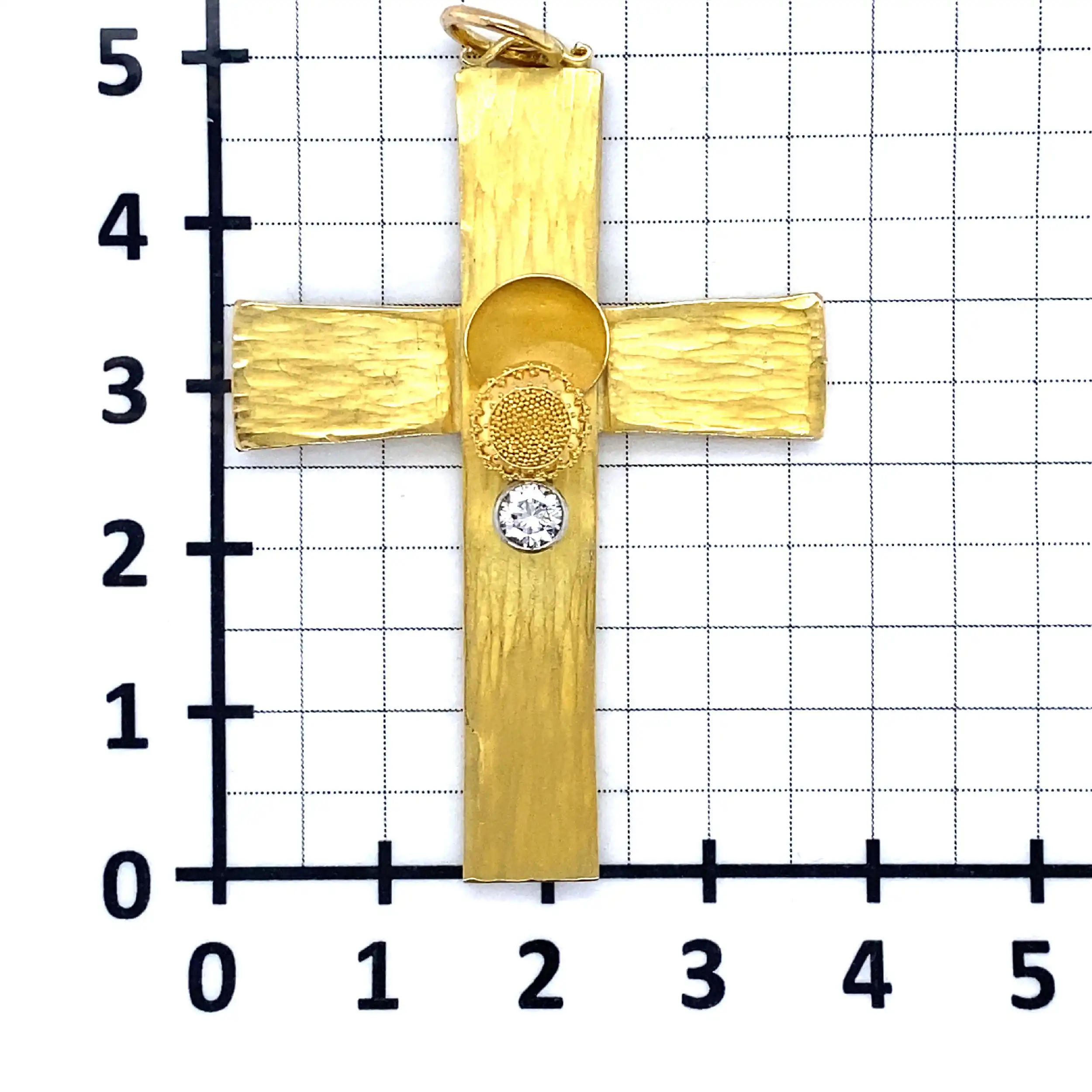 Kreuzanhänger Gelbgold mit Brillant Kreuzanhänger Gelbgold mit Brillant