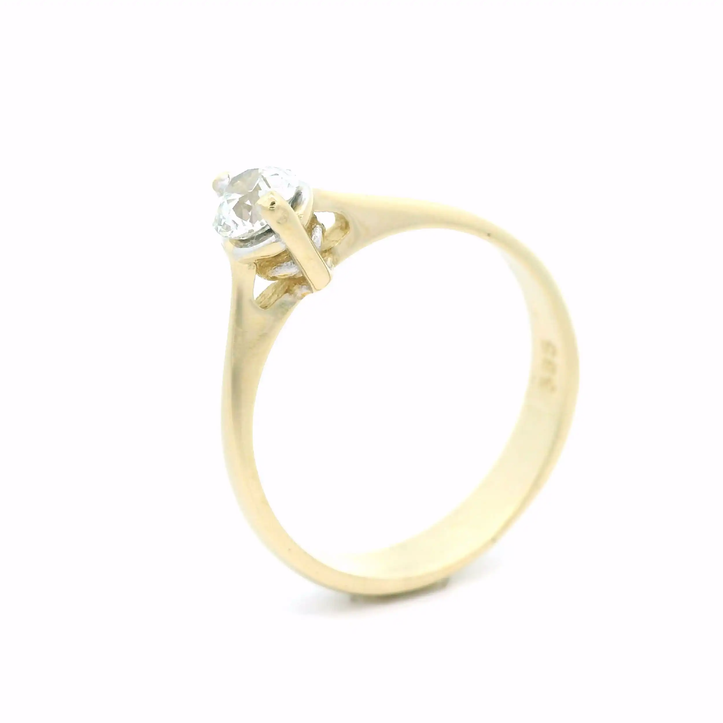 Ring Gelbgold mit Diamant Altschliff