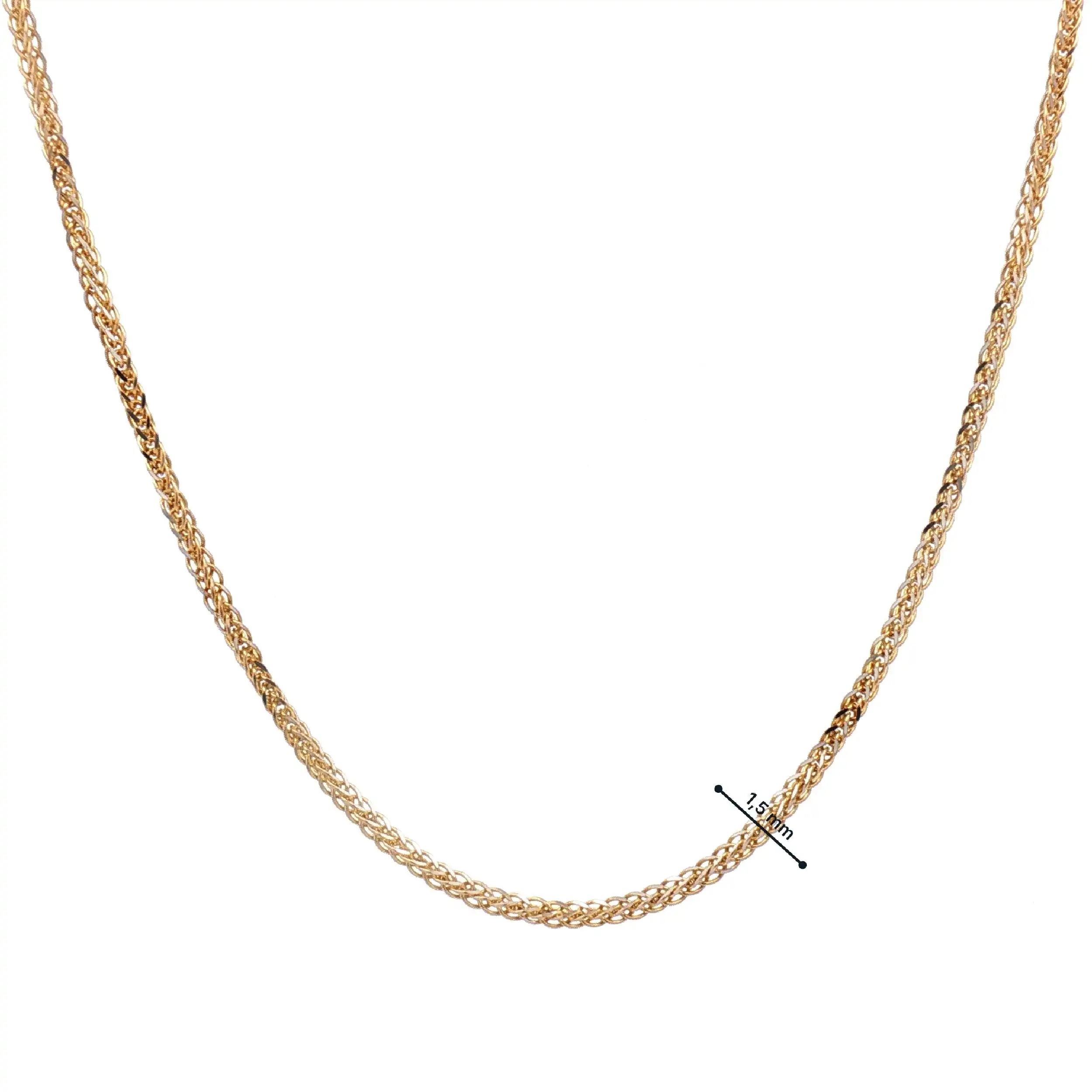 Zopfkette Gelbgold Zopfkette Gelbgold