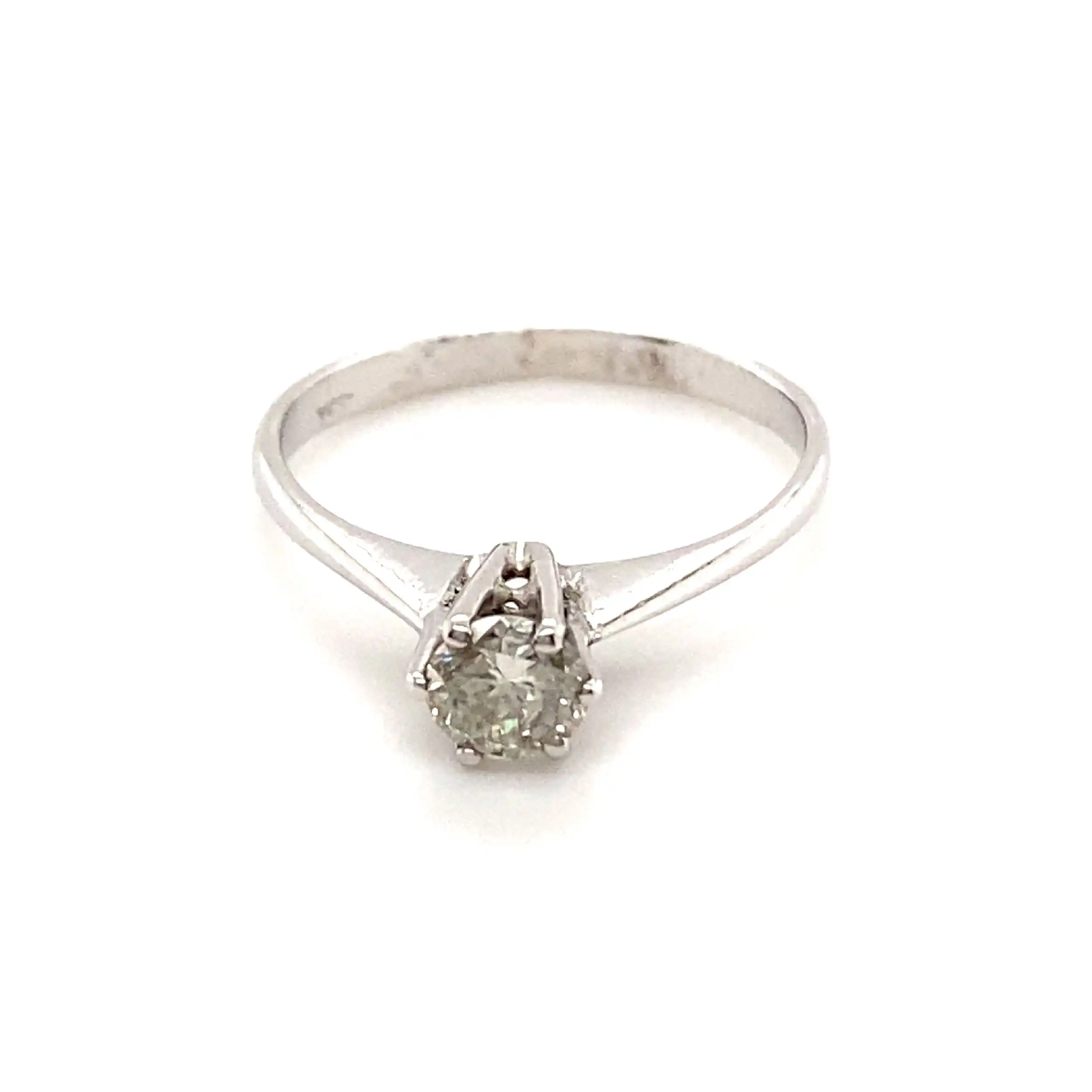Ring Weißgold mit Brillant Solitär Ring Weißgold mit Brillant Solitär