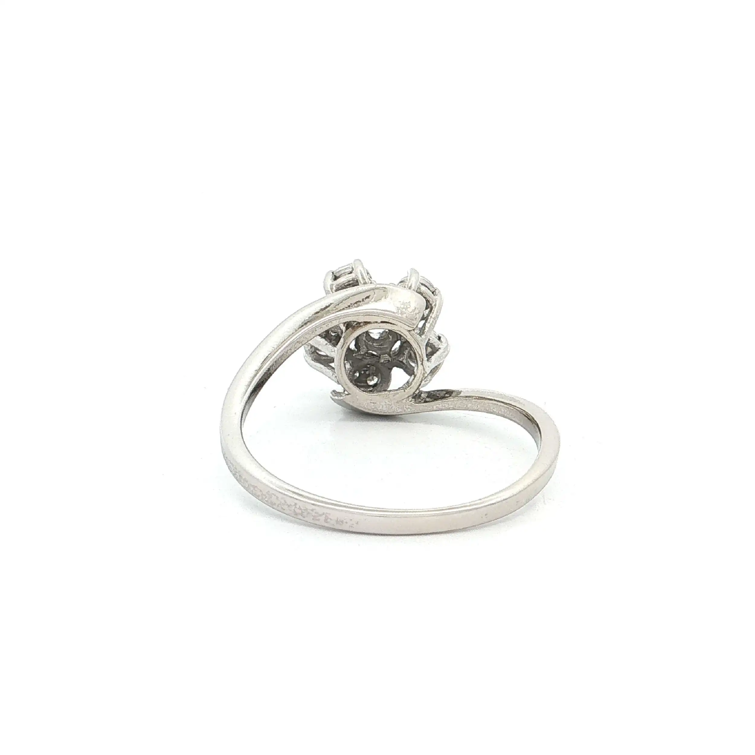 Ring Weißgold mit Brillant und Diamanten Ring Weißgold mit Brillant und Diamanten