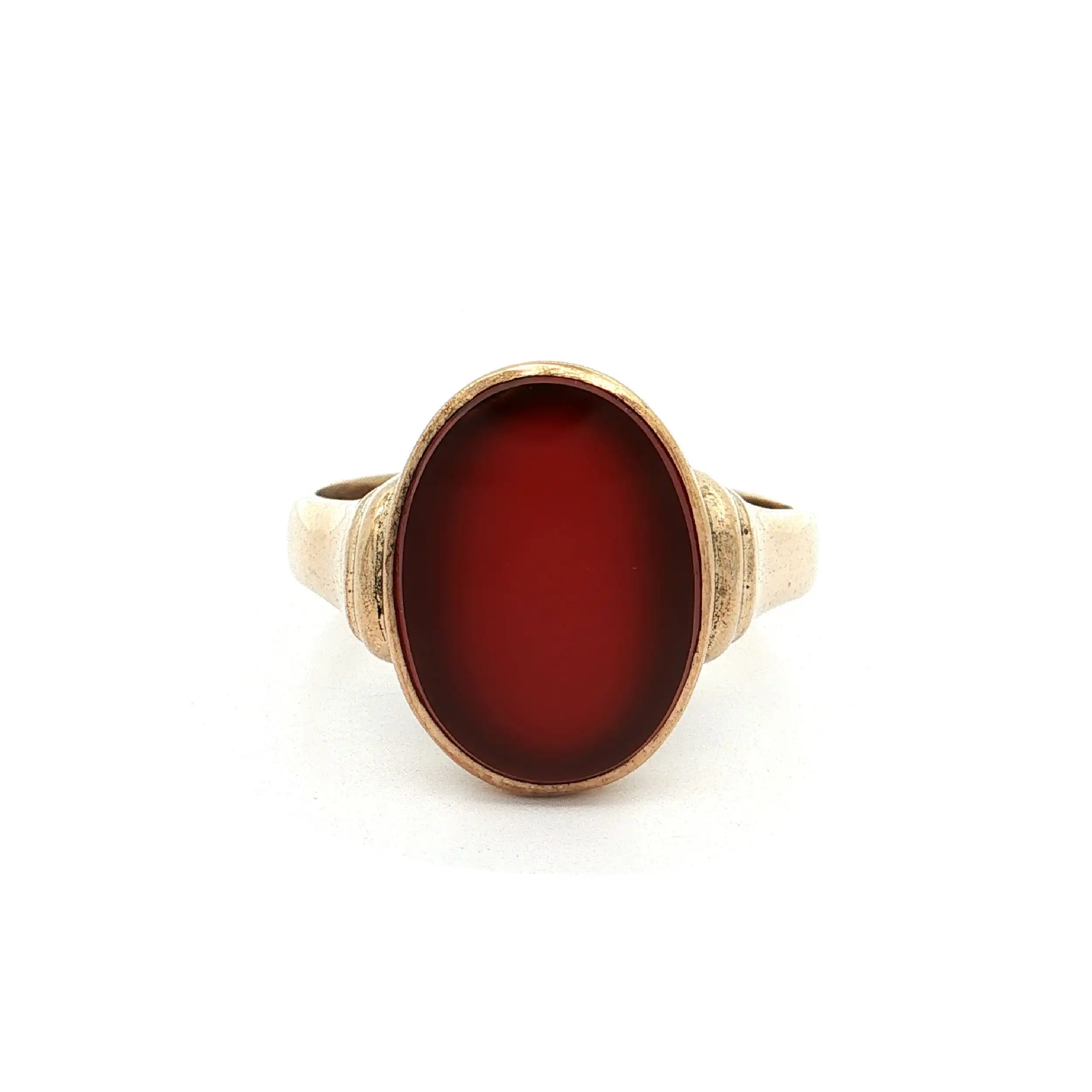Ring Silber vergoldet mit Karneol