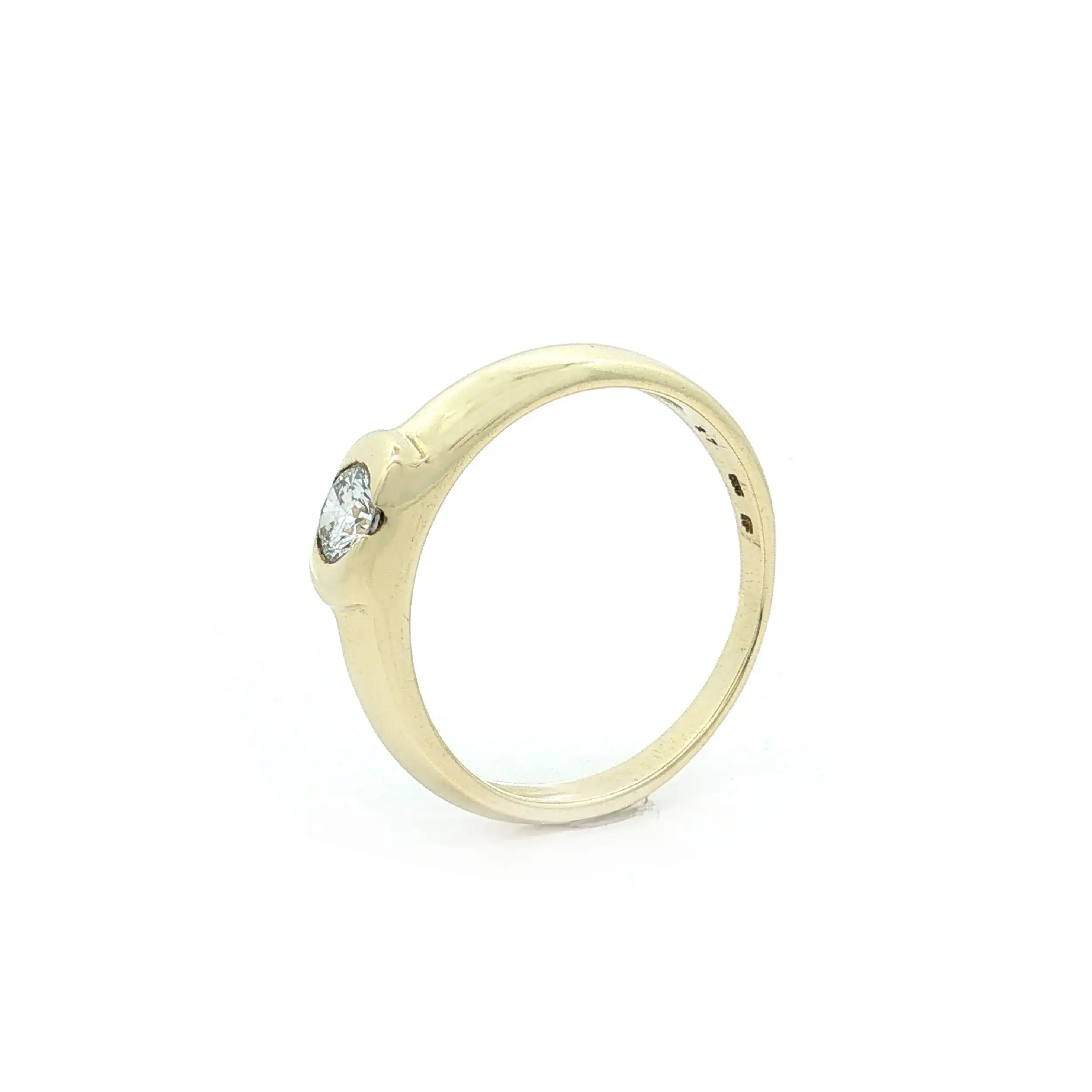 Ring Gelbgold mit Brillant Ring Gelbgold mit Brillant