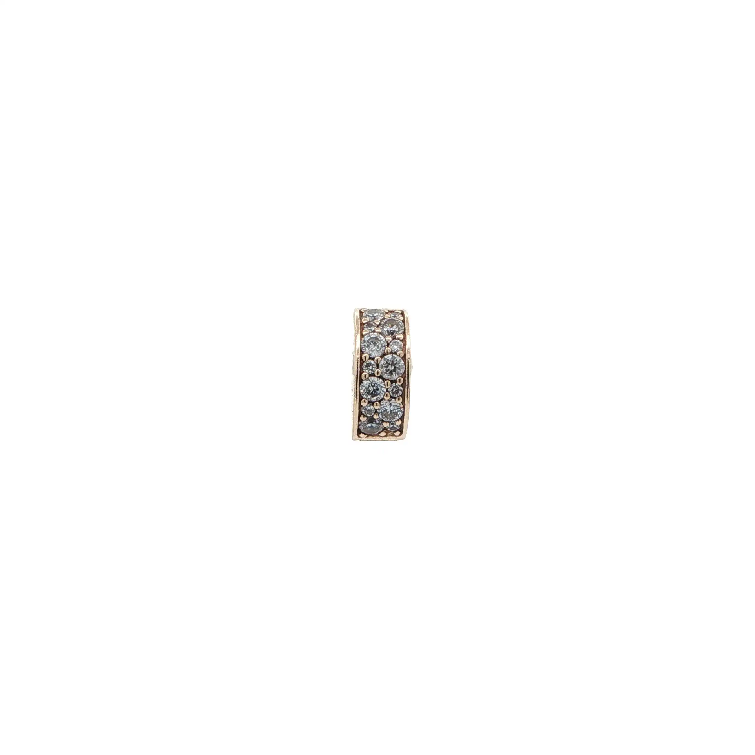 Pandora Charm Gelbgold Shining Clip mit Zirkonia