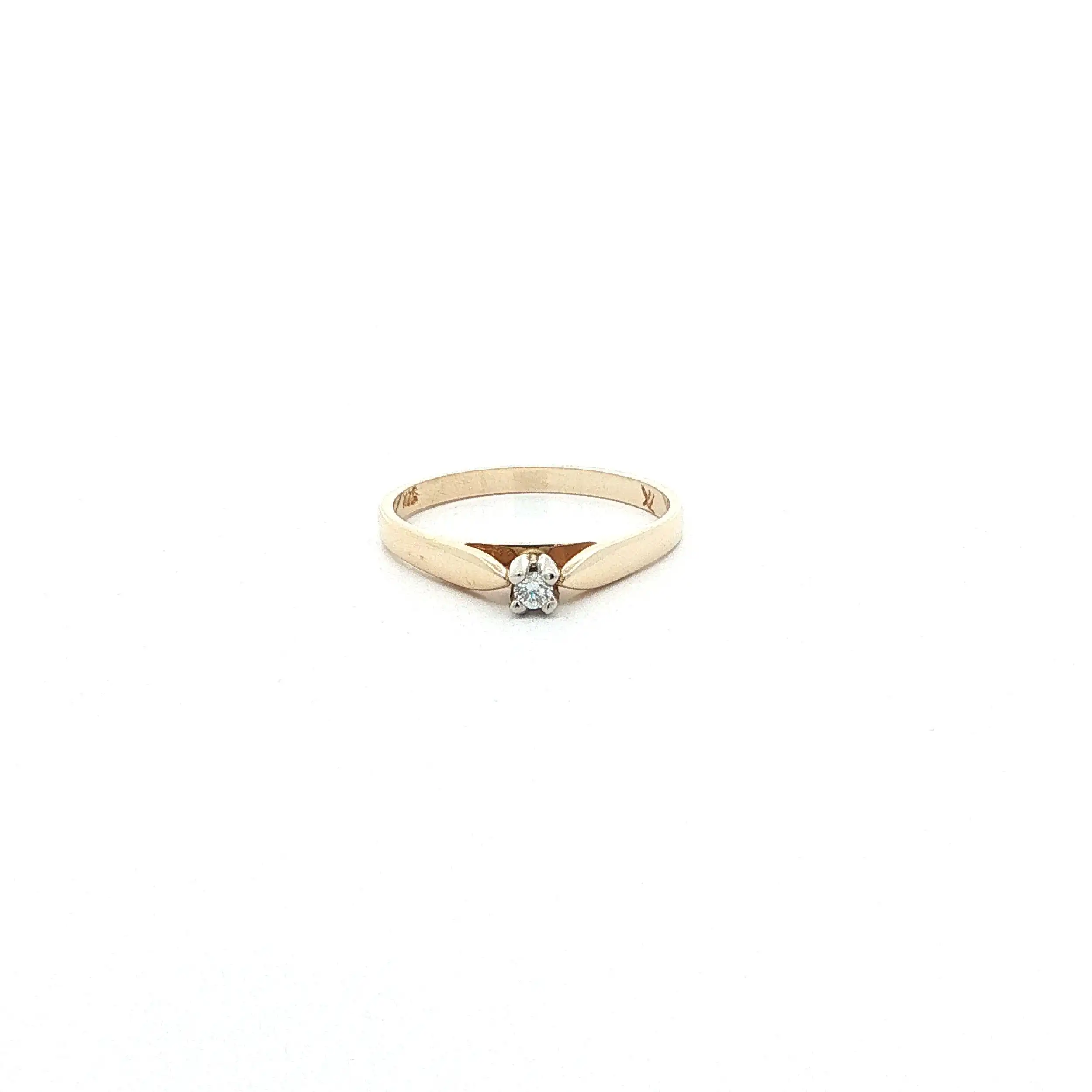 Ring Gelbgold mit Brillant