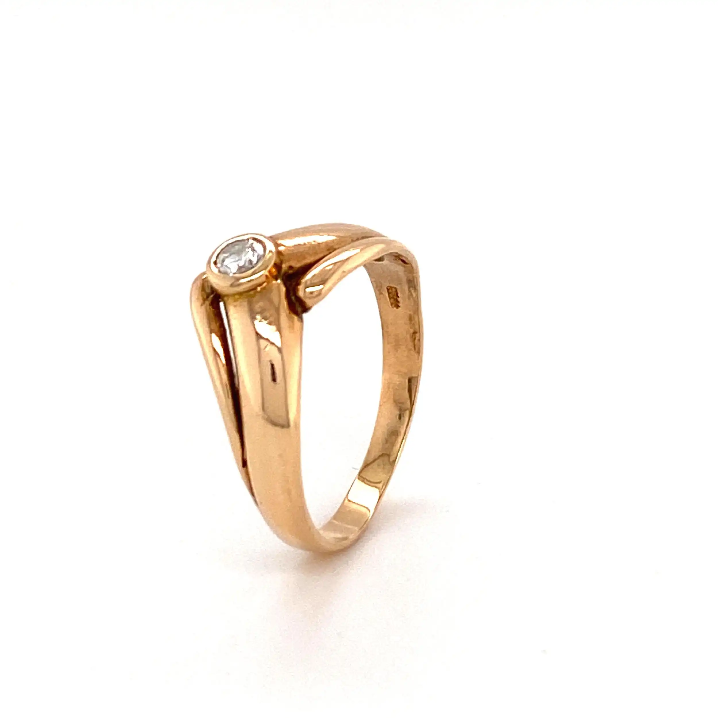 Ring Roségold mit Brillant Ring Roségold mit Brillant