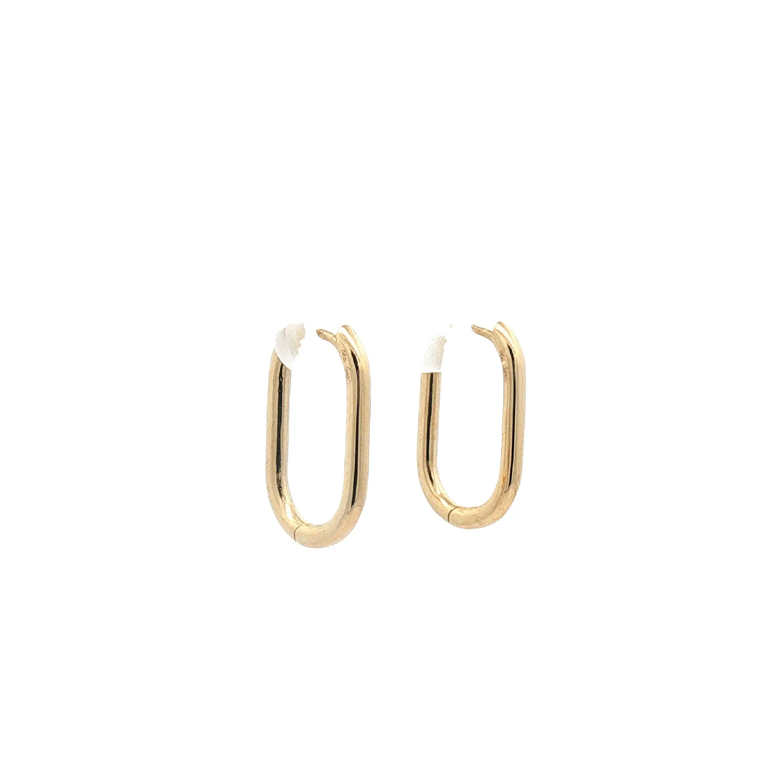 Creolen Gelbgold Oval Creolen Gelbgold Oval
