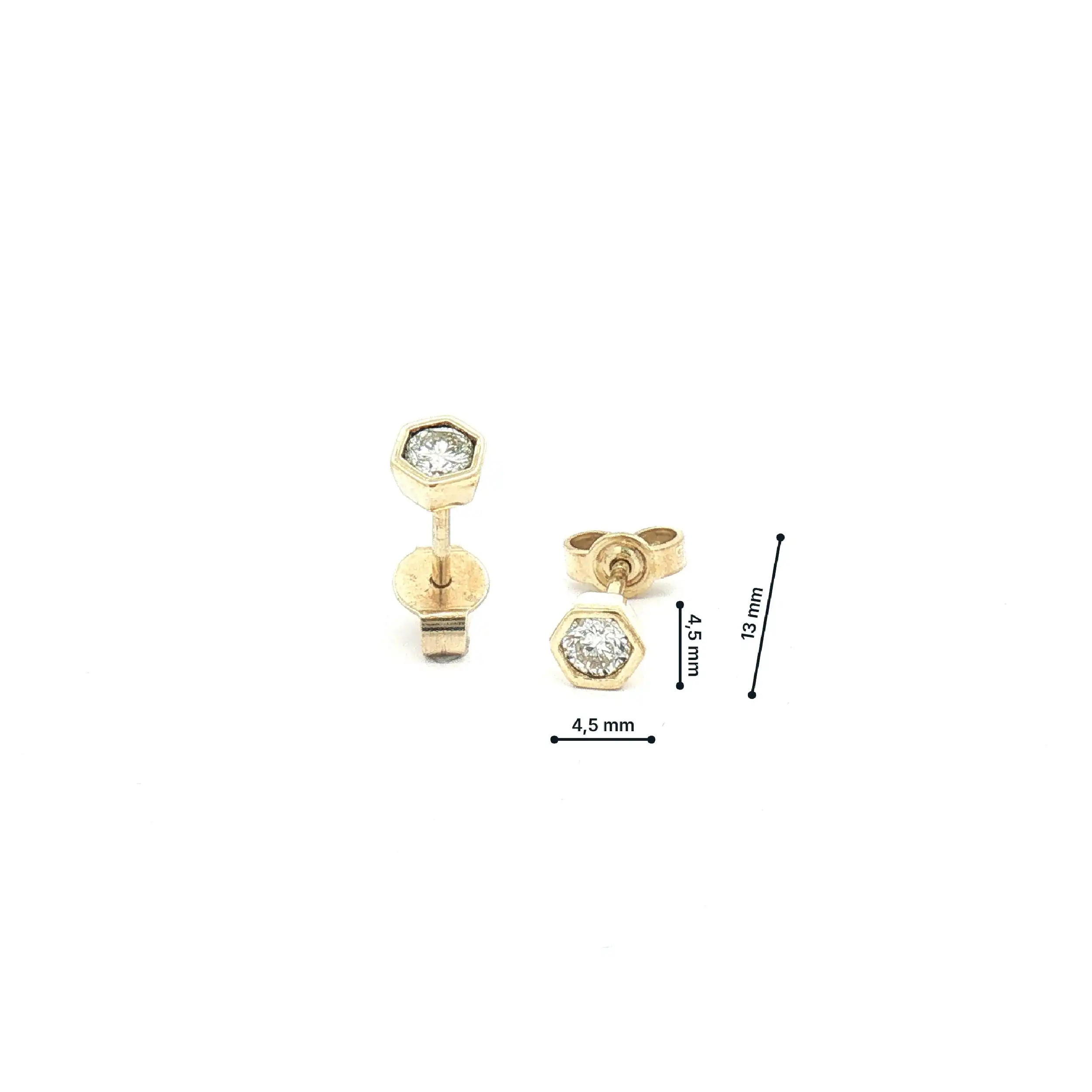 Ohrstecker Gelbgold mit Brillanten