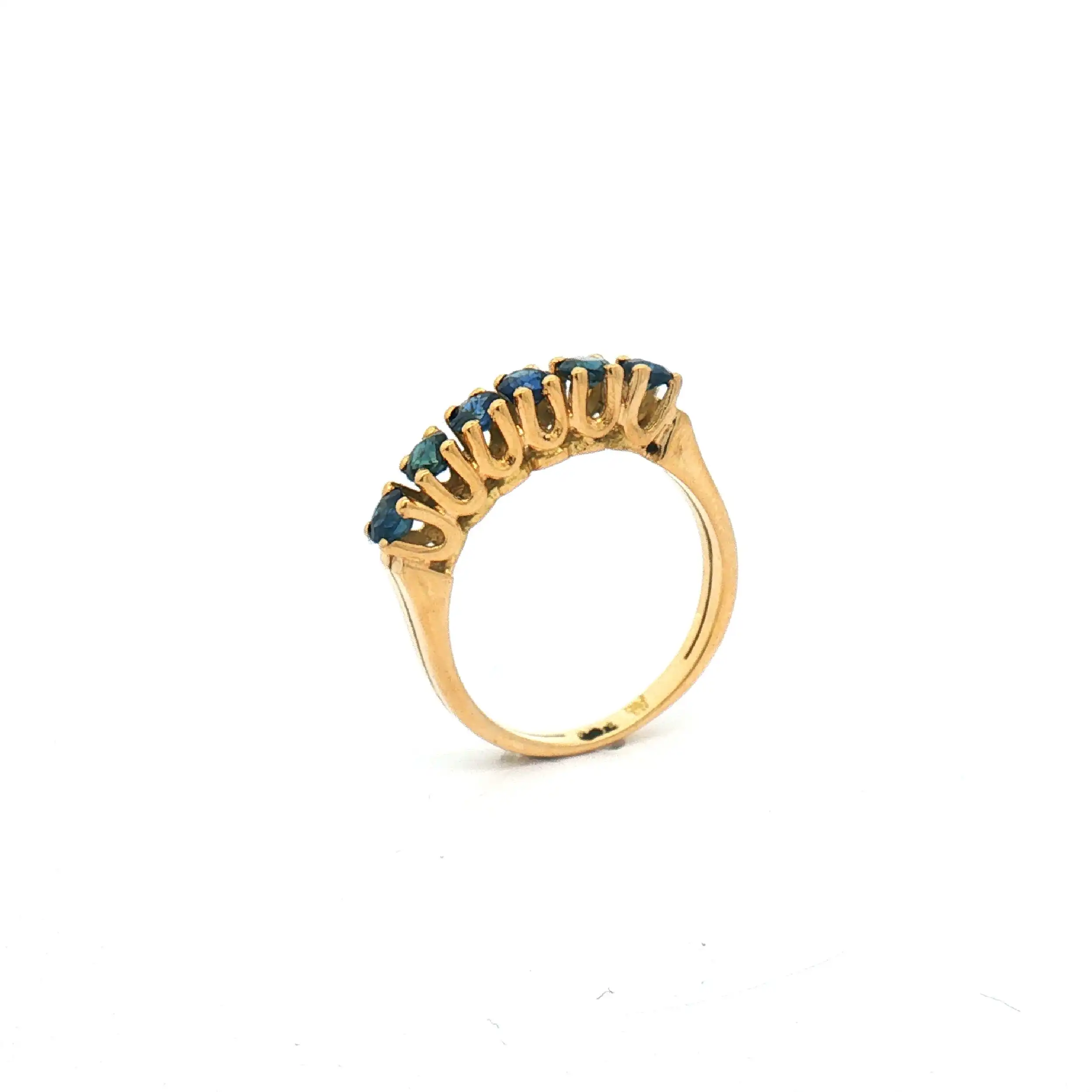 Ring Gelbgold mit Saphir