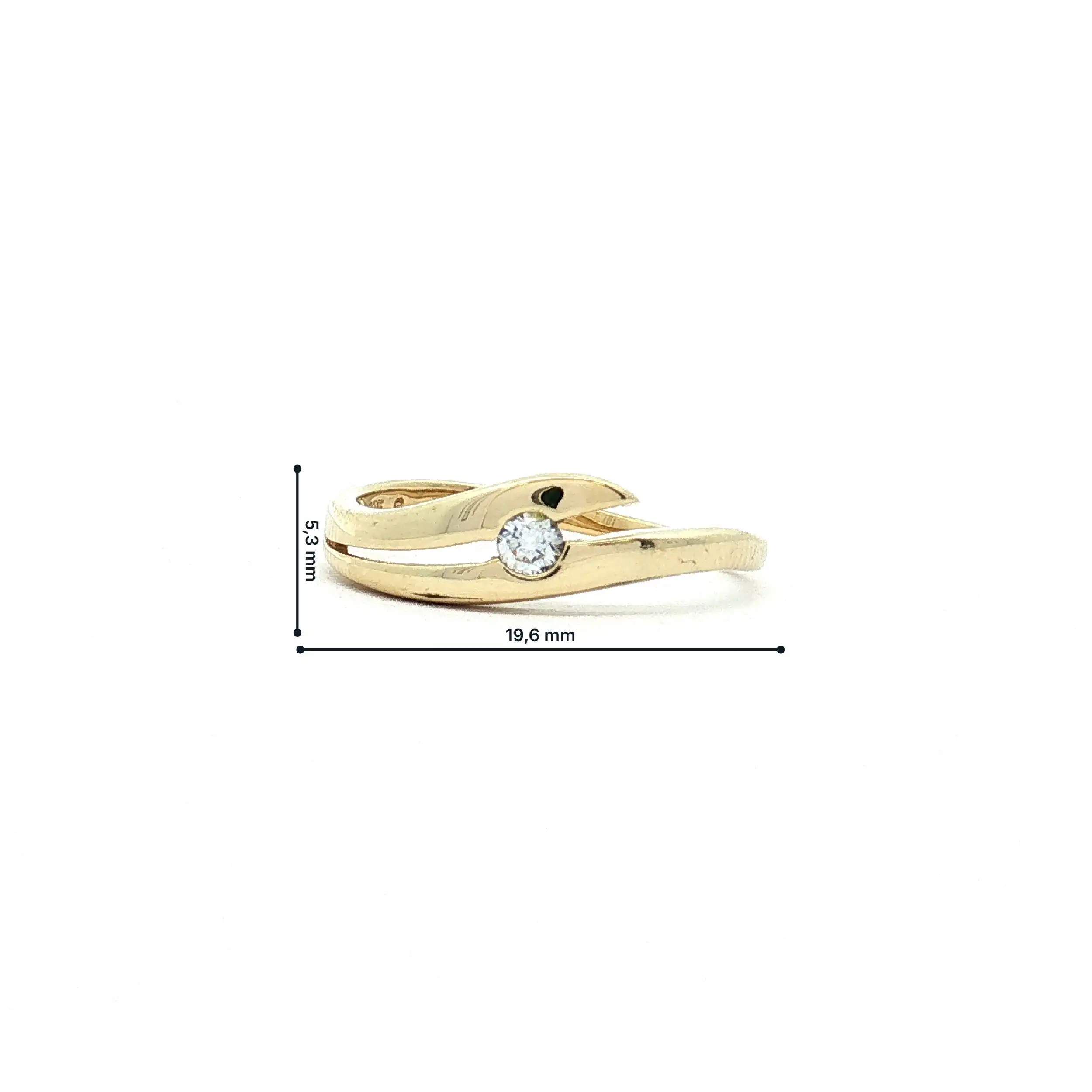 Ring Gelbgold mit Zirkonia