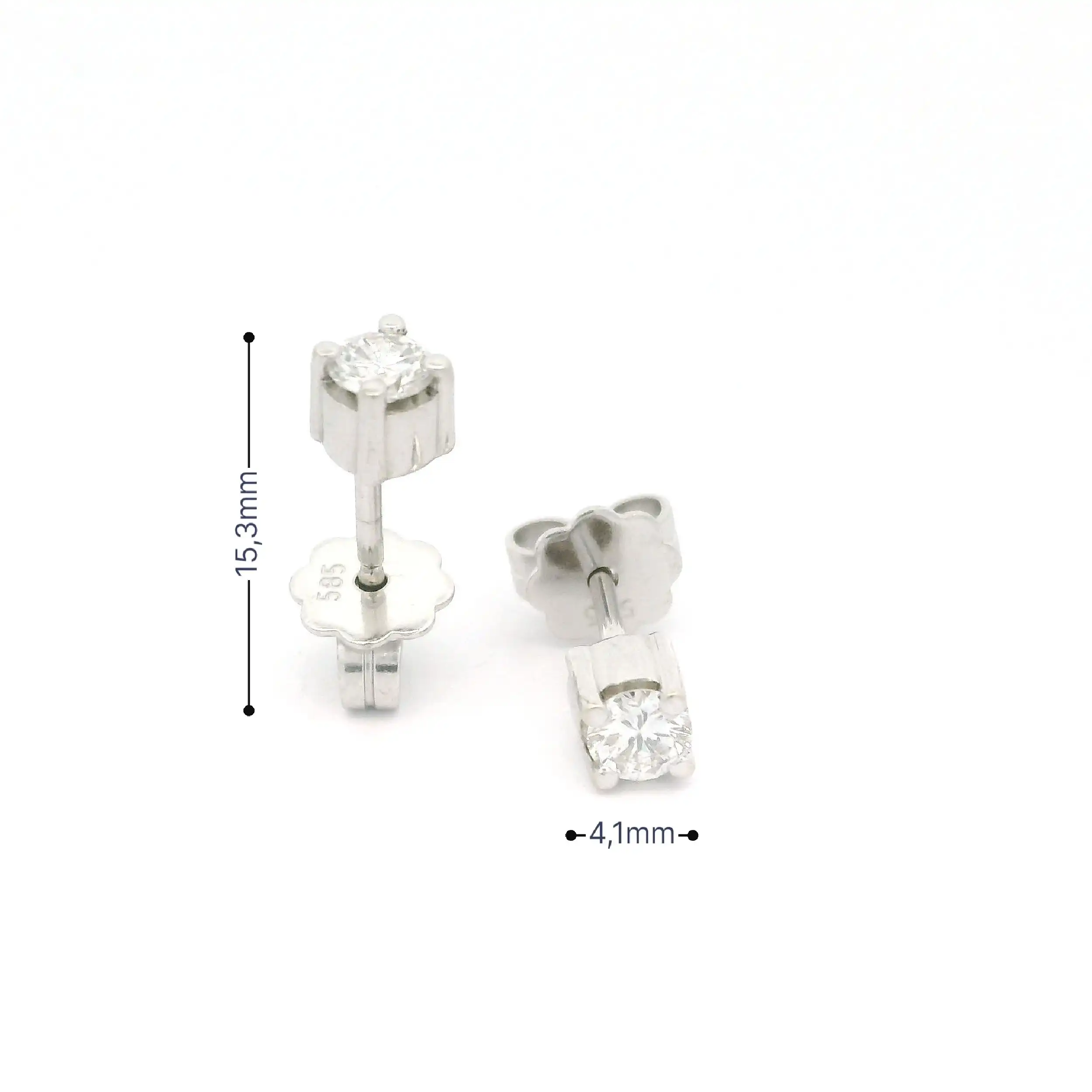 Ohrstecker Weißgold mit Brillanten