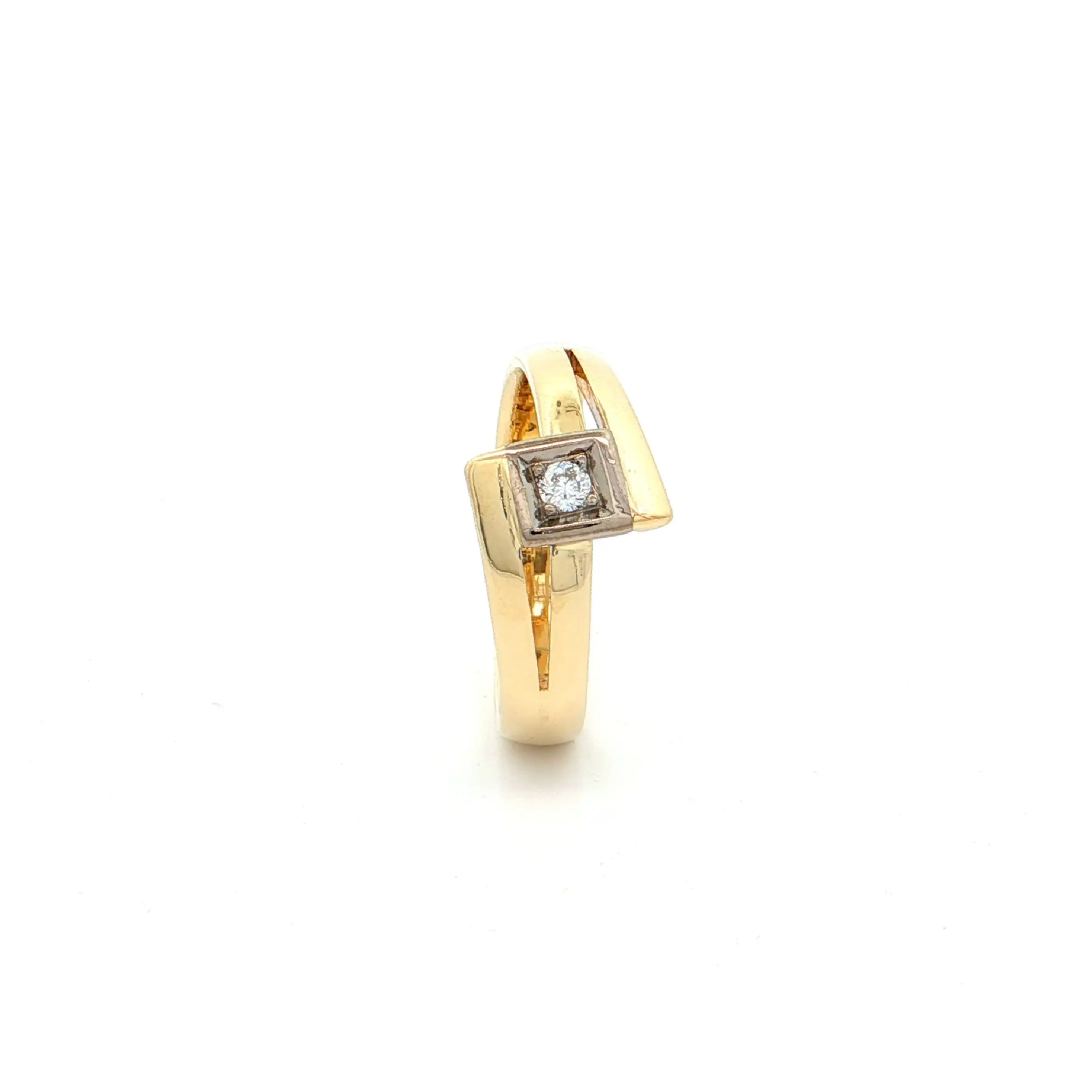Ring Bicolor mit Brillant "Niessing"