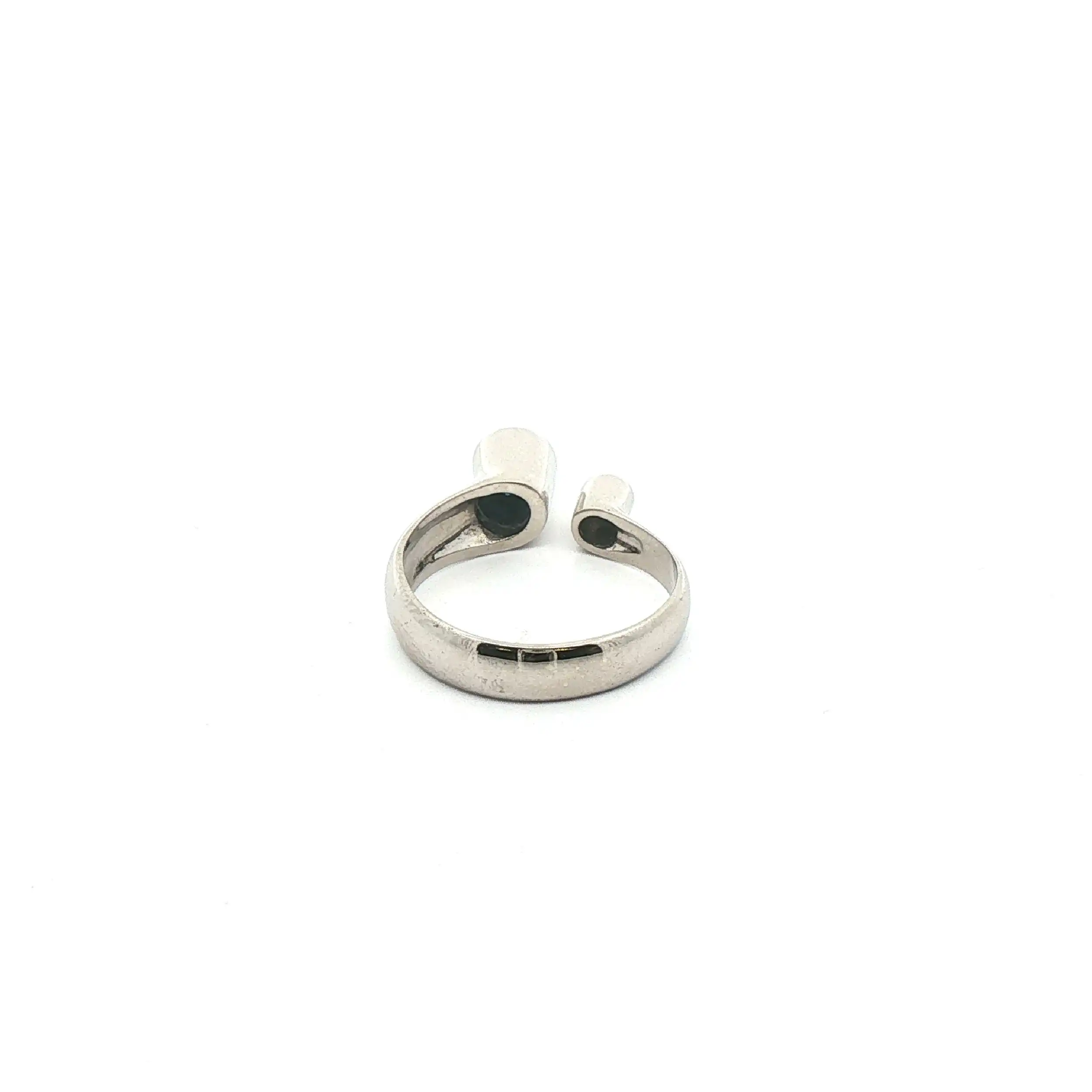 Ring Weißgold mit Saphir und Brillant