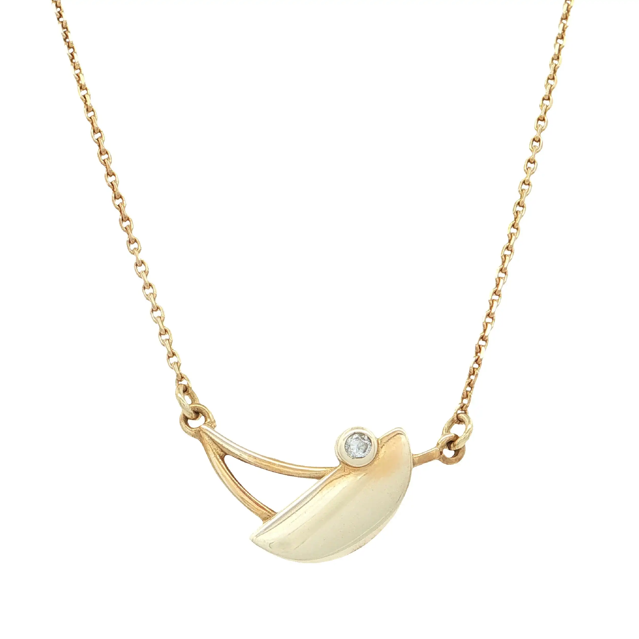 Collier Gelbgold mit Zirkonia Collier Gelbgold mit Zirkonia