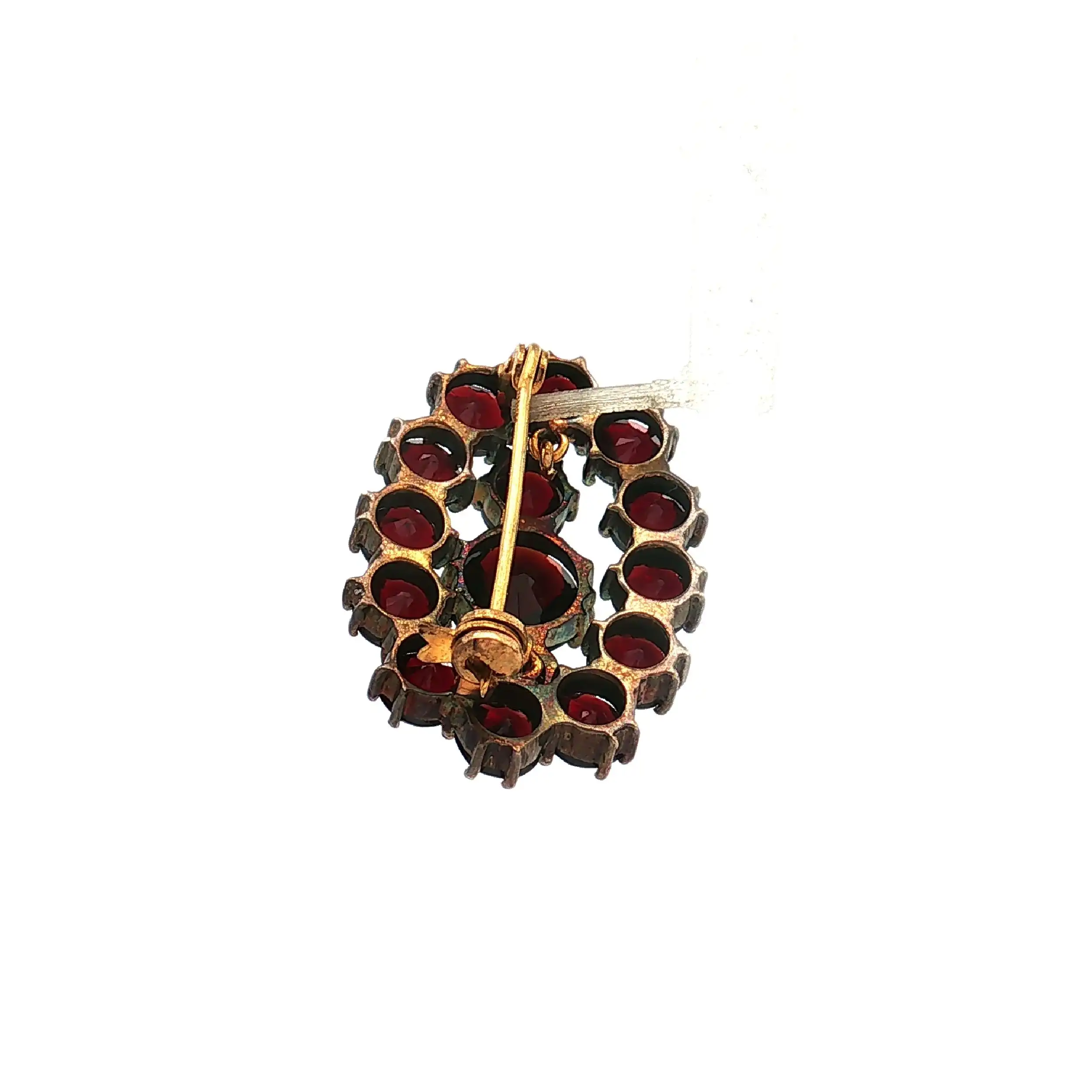Nadel Silber vergoldet mit Granat Nadel Silber vergoldet mit Granat