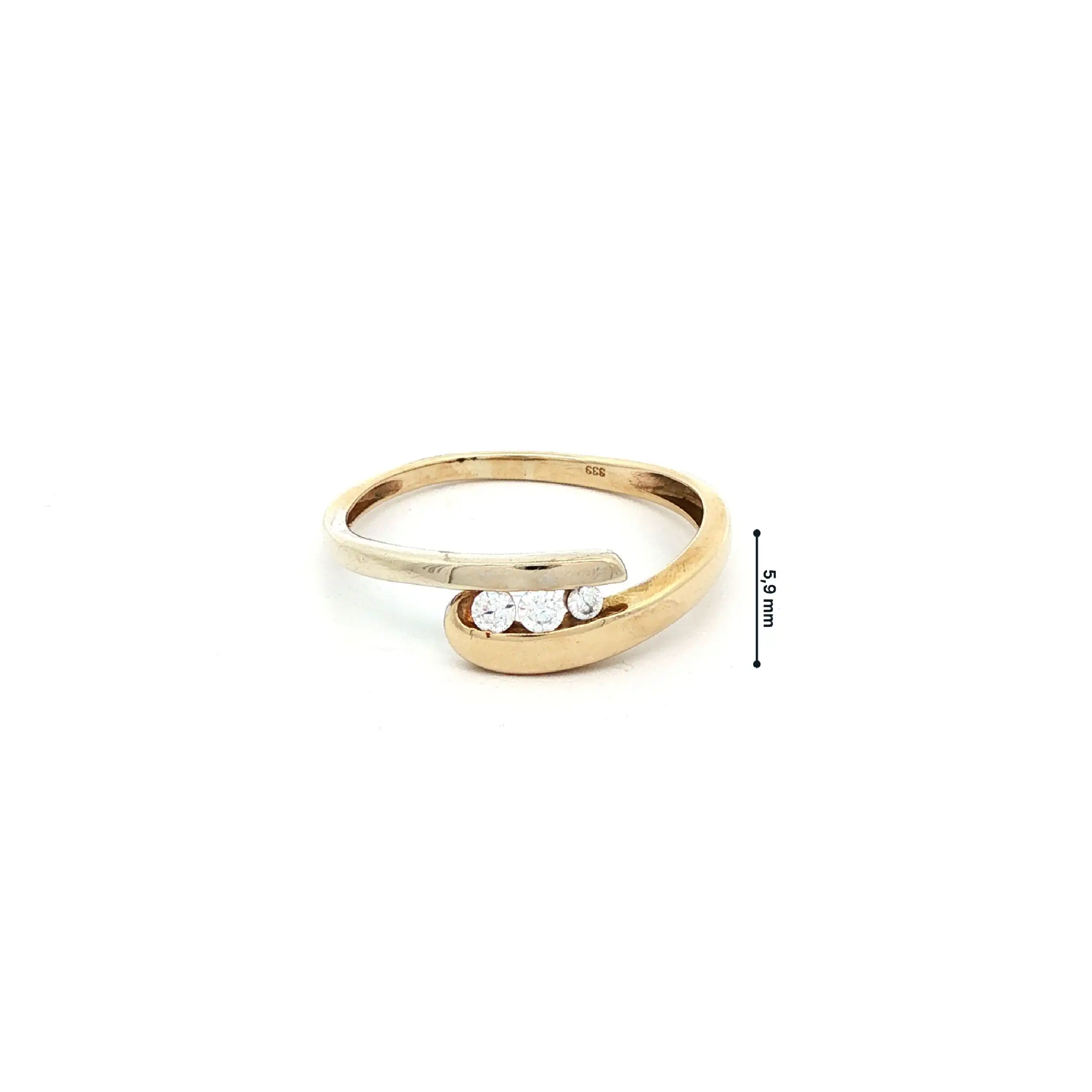 Ring Gelbgold mit Zirkonia