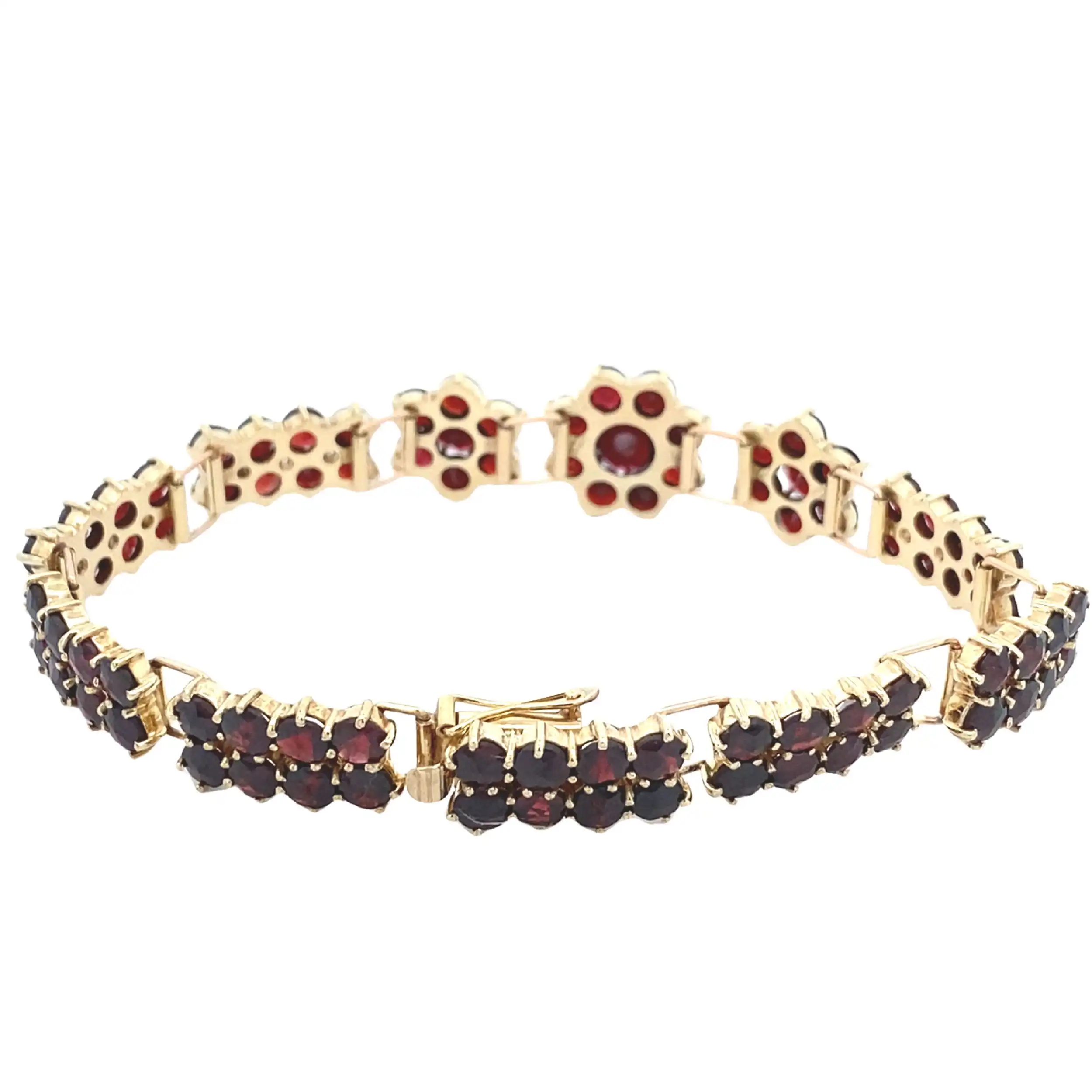 Armband Gelbgold mit Granat Armband Gelbgold mit Granat