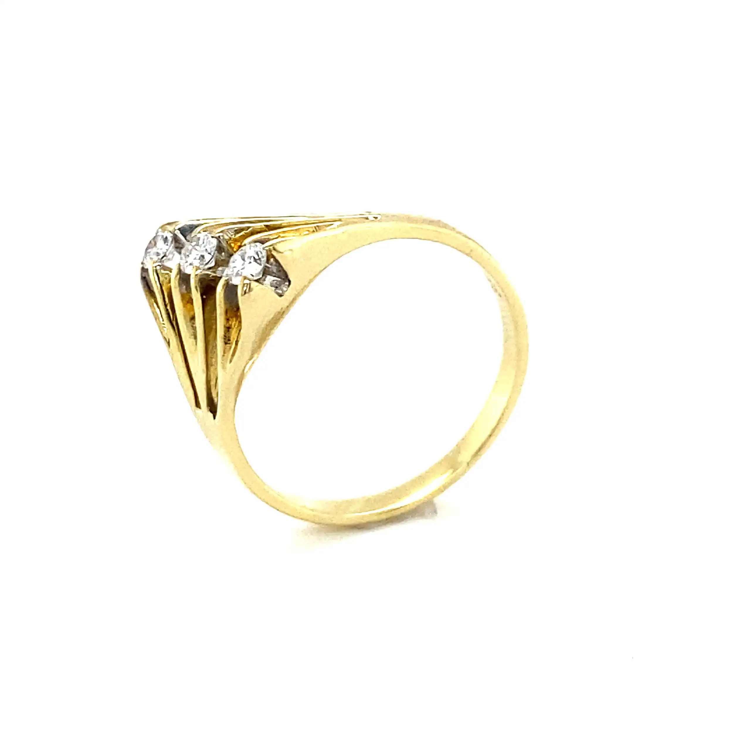 Damenring Gelbgold mit Brillanten 0,15ct Damenring Gelbgold mit Brillanten 0,15ct