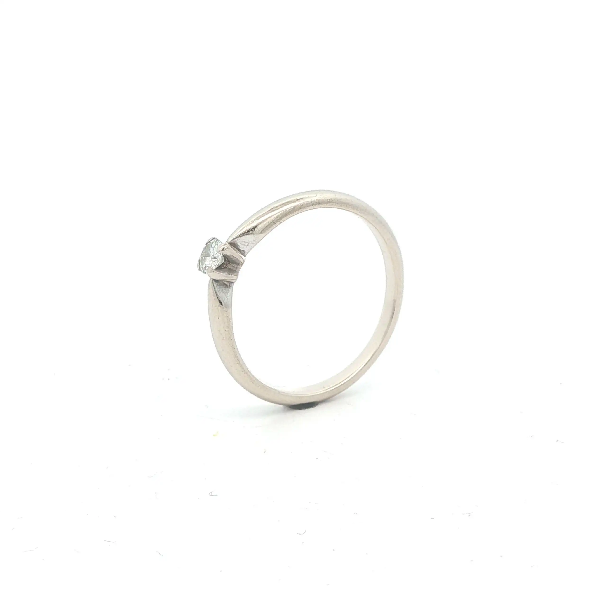 Ring Weißgold mit Brillant Solitär