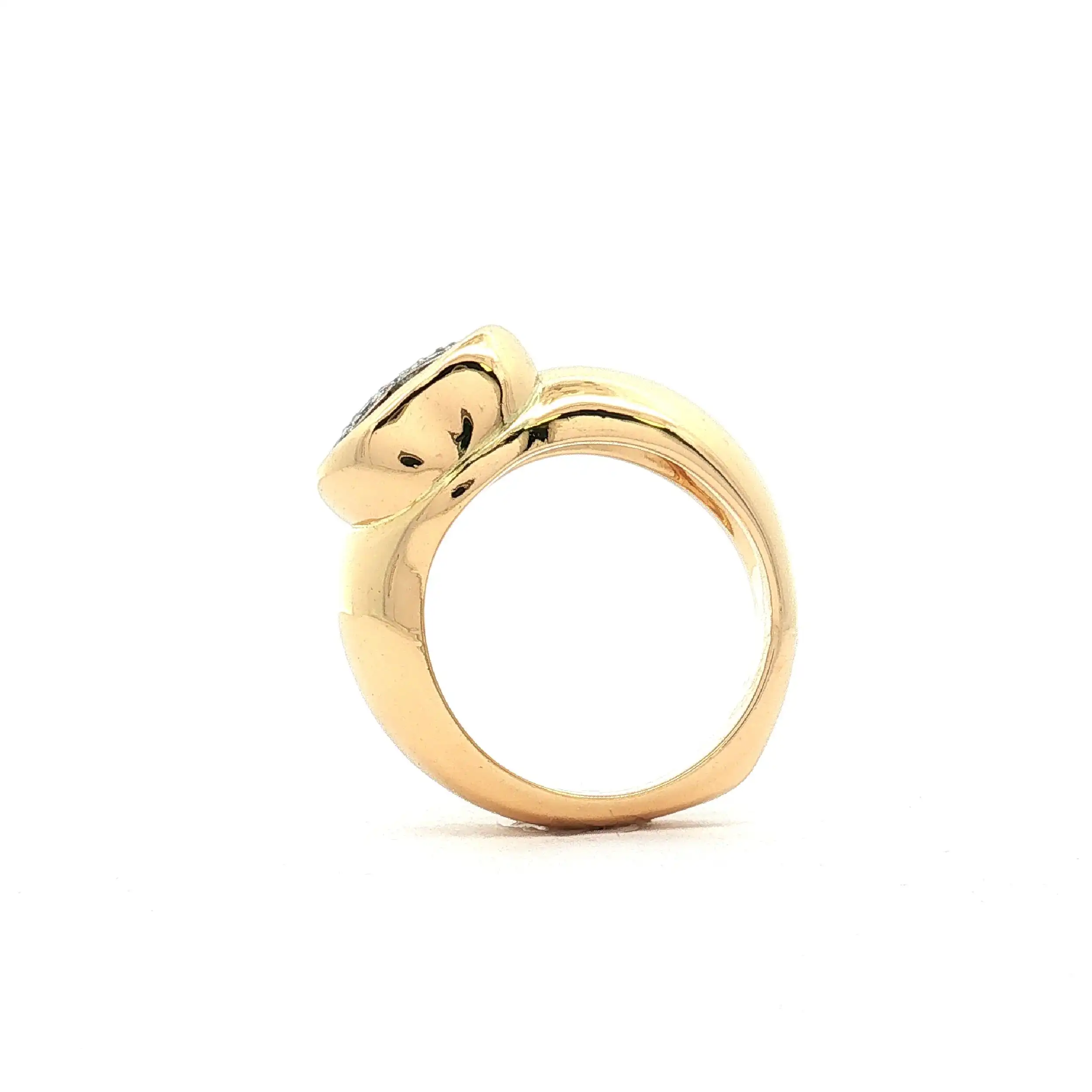 Ring Bicolor Herz mit Brillanten Ring Bicolor Herz mit Brillanten