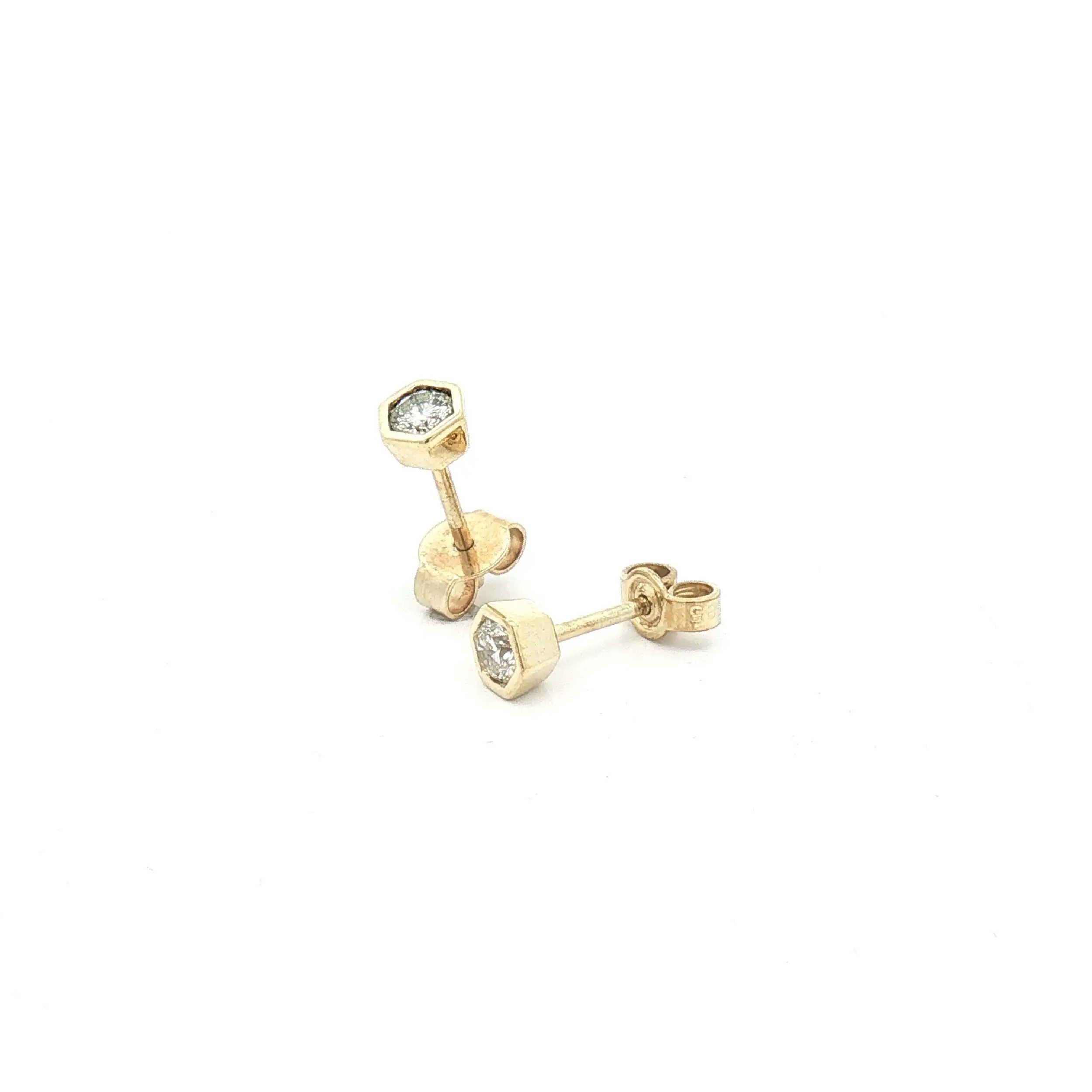 Ohrstecker Gelbgold mit Brillanten