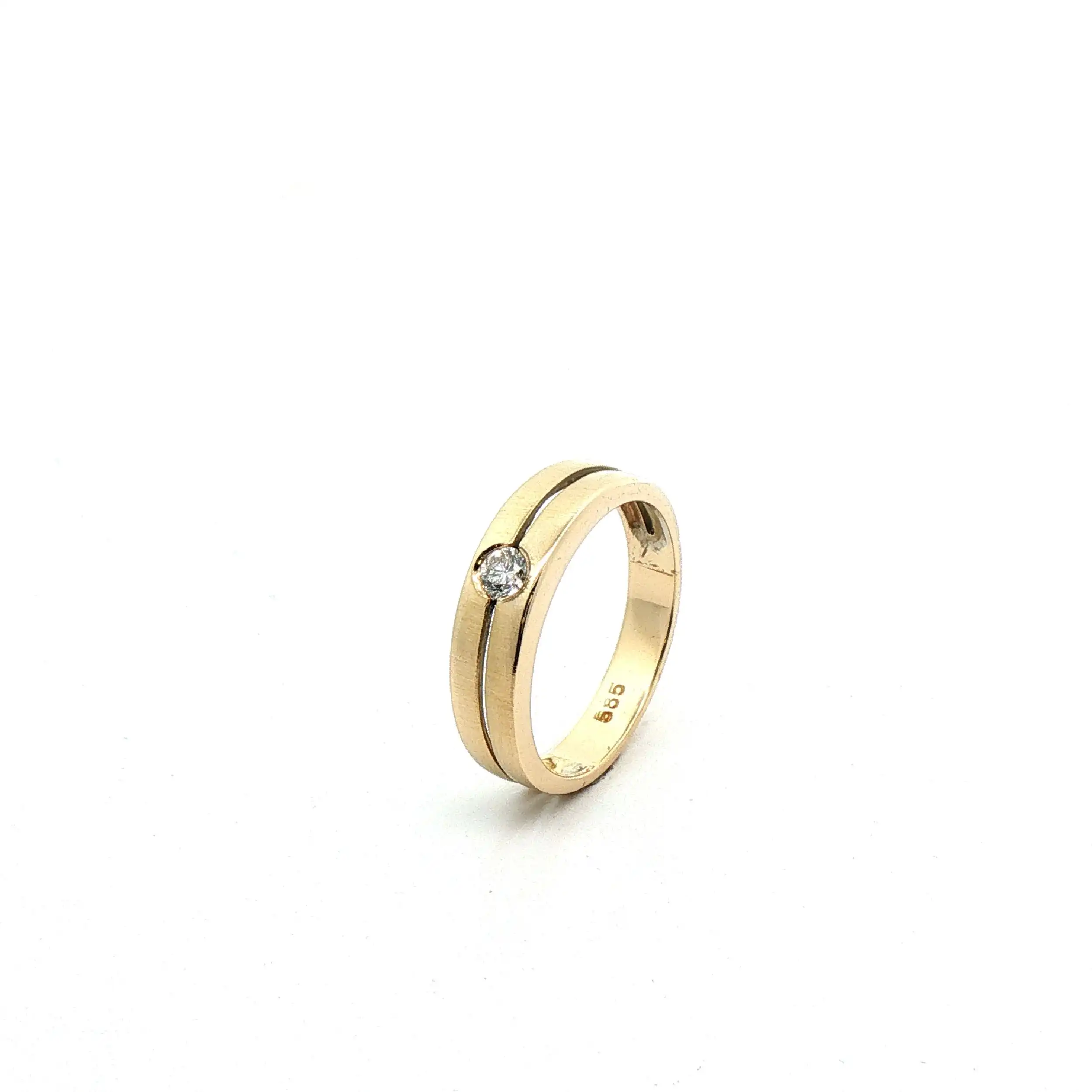 Ring Gelbgold mit Brillant