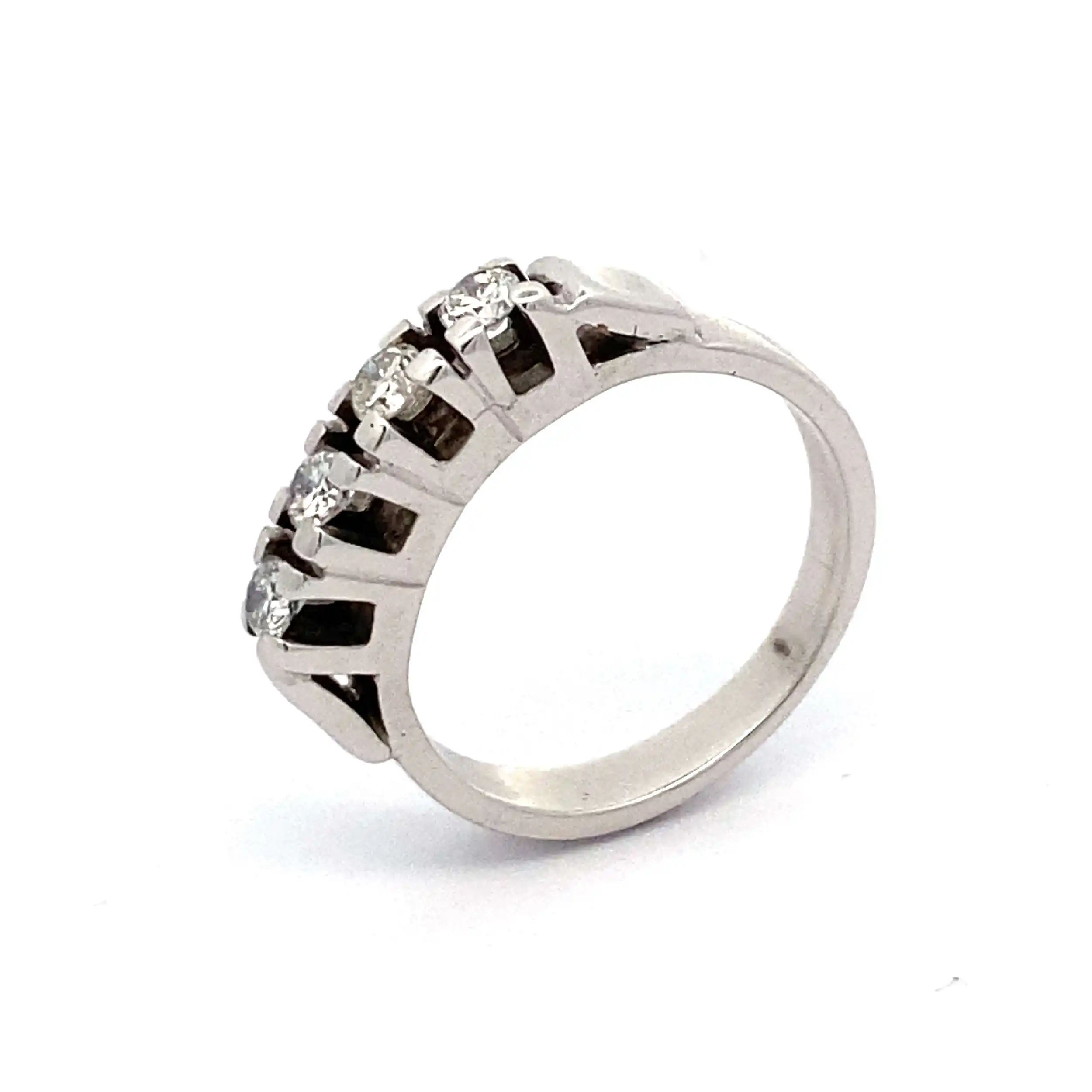 Ring Weißgold Allianz-Weißgold mit Brillanten Ring Weißgold Allianz-Weißgold mit Brillanten