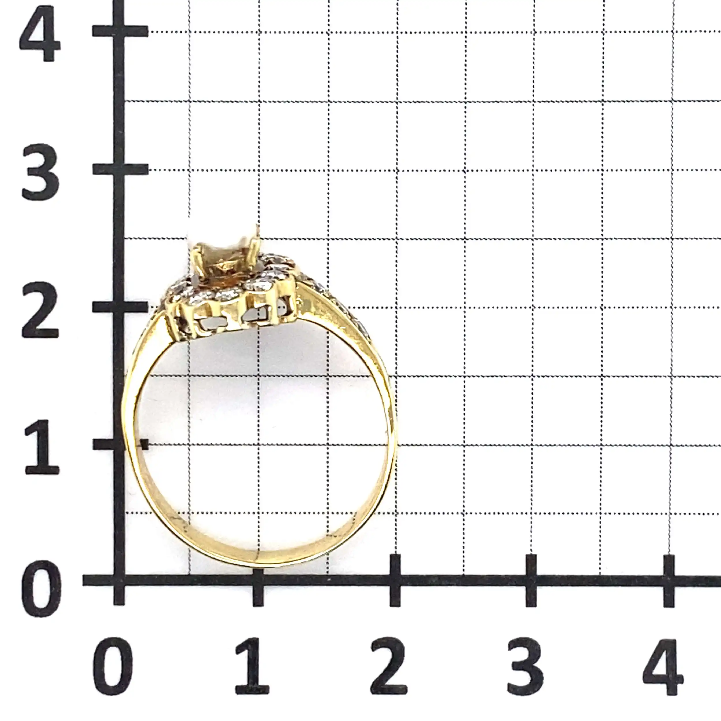 Ring Gelbgold mit Perle und 18 Brillanten Ring Gelbgold mit Perle und 18 Brillanten